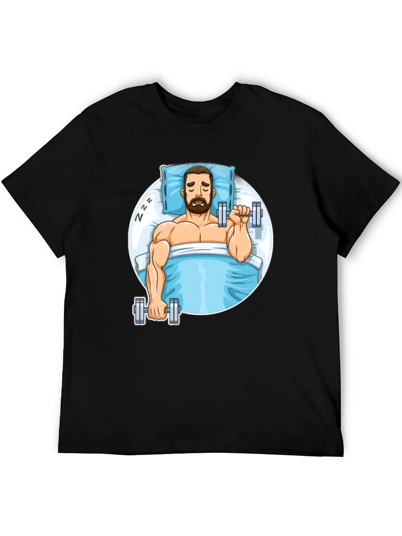 Funny Sleeper Workout Graphic T-Shirt