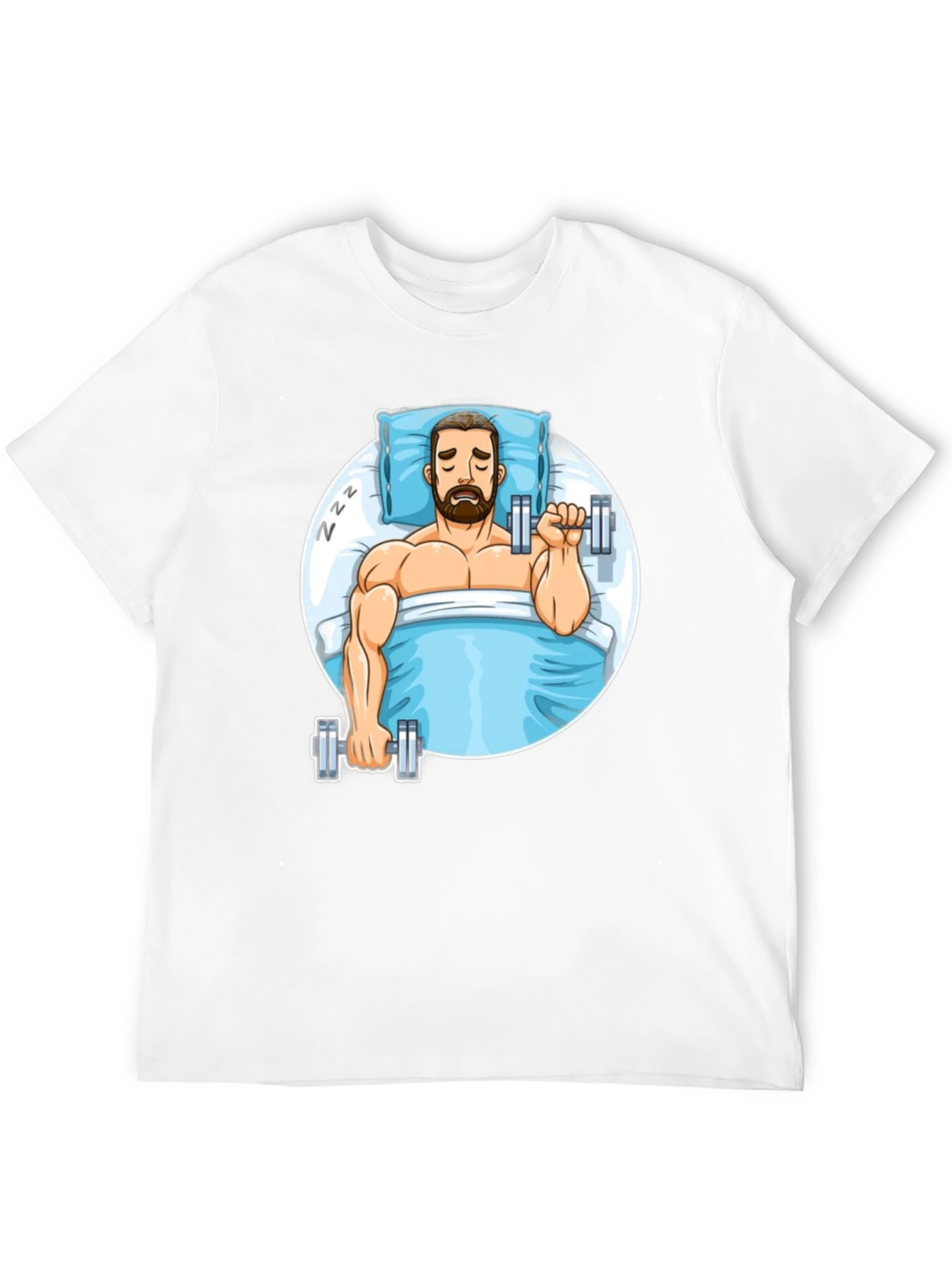 Funny Sleeper Workout Graphic T-Shirt