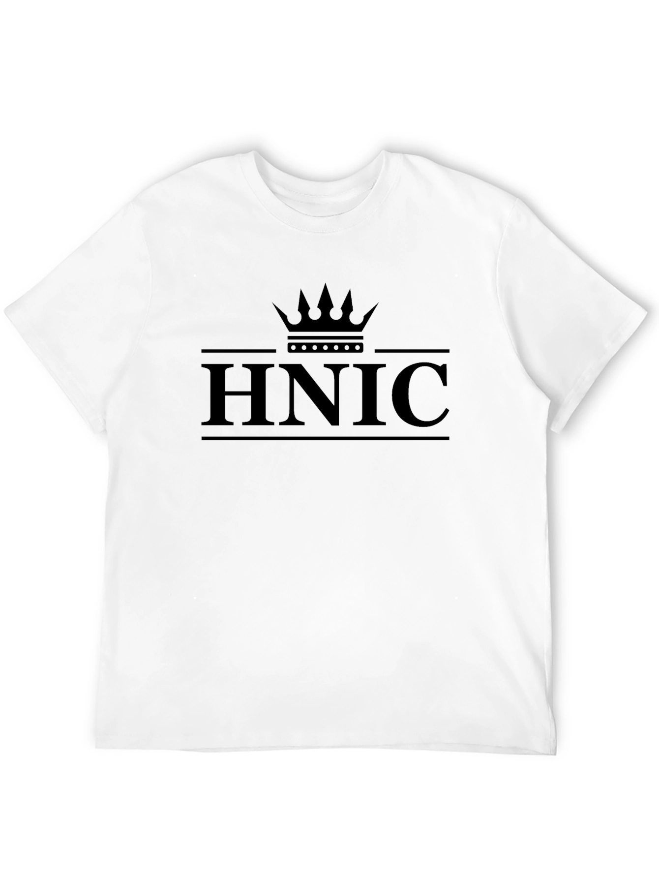 HNIC Crown Graphic T-Shirt - Premium Black Cotton Tee