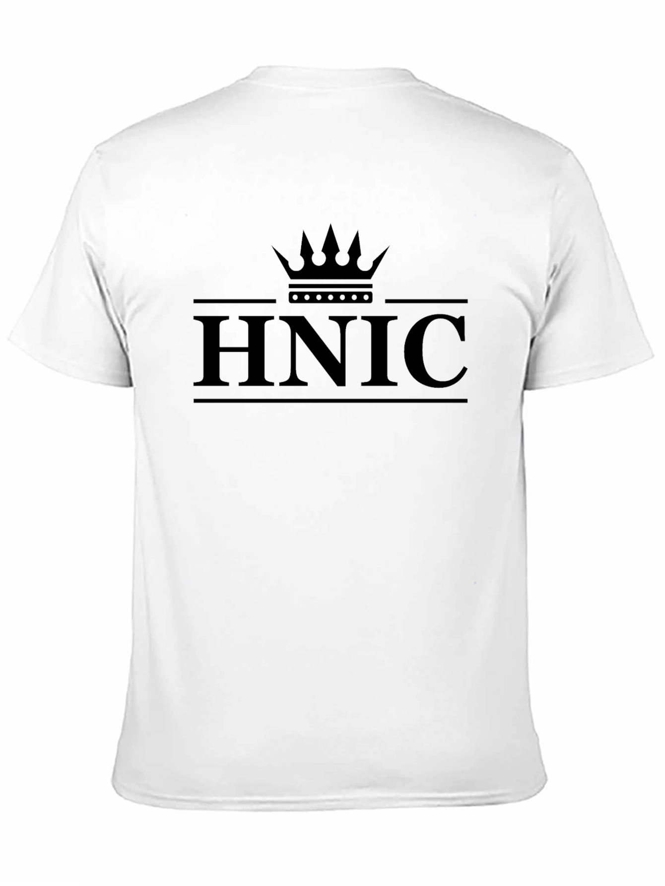 HNIC Crown Graphic T-Shirt - Premium Black Cotton Tee