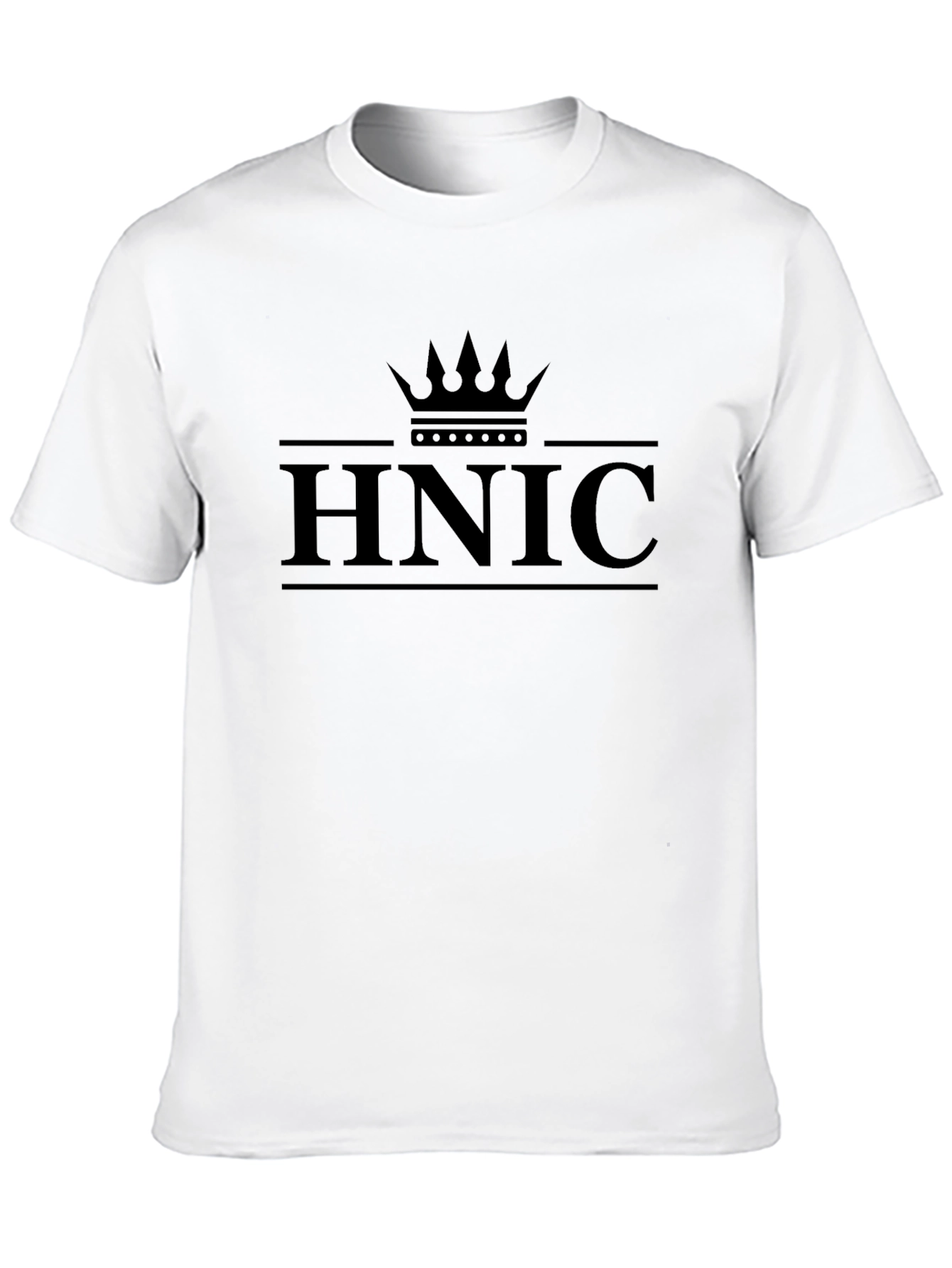 HNIC Crown Graphic T-Shirt - Premium Black Cotton Tee