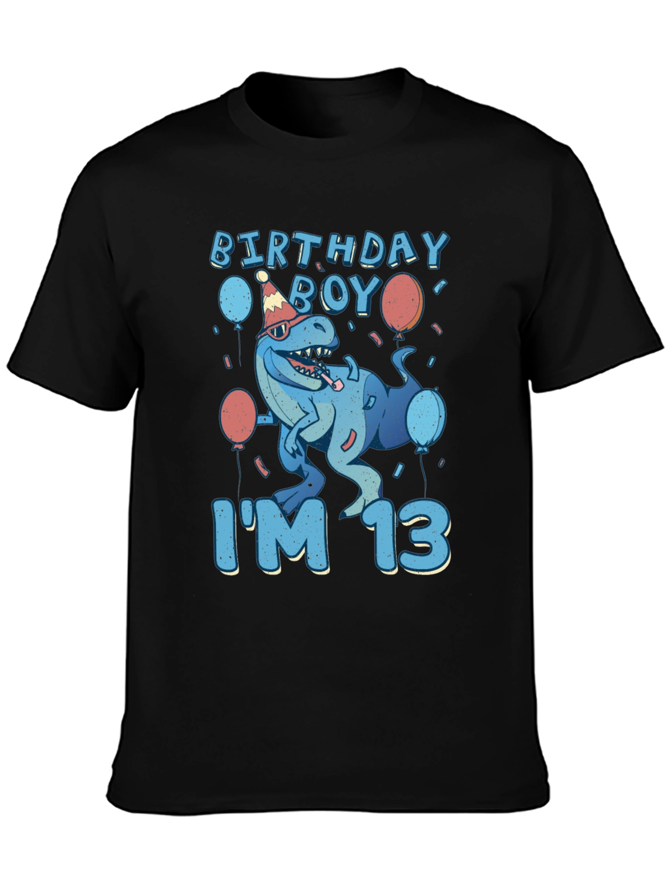 Birthday Boy Im 13 T-Rex T-Shirt