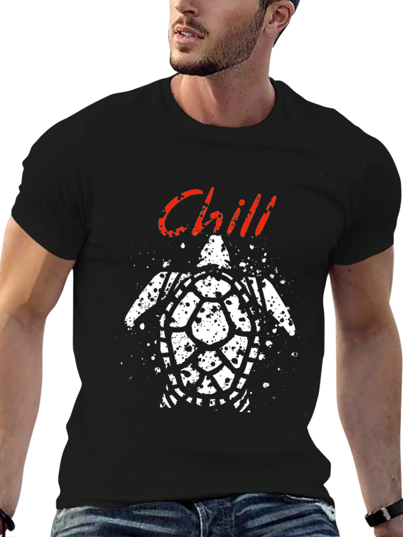 Chill Turtle Graphic Tee - Relaxed Fit