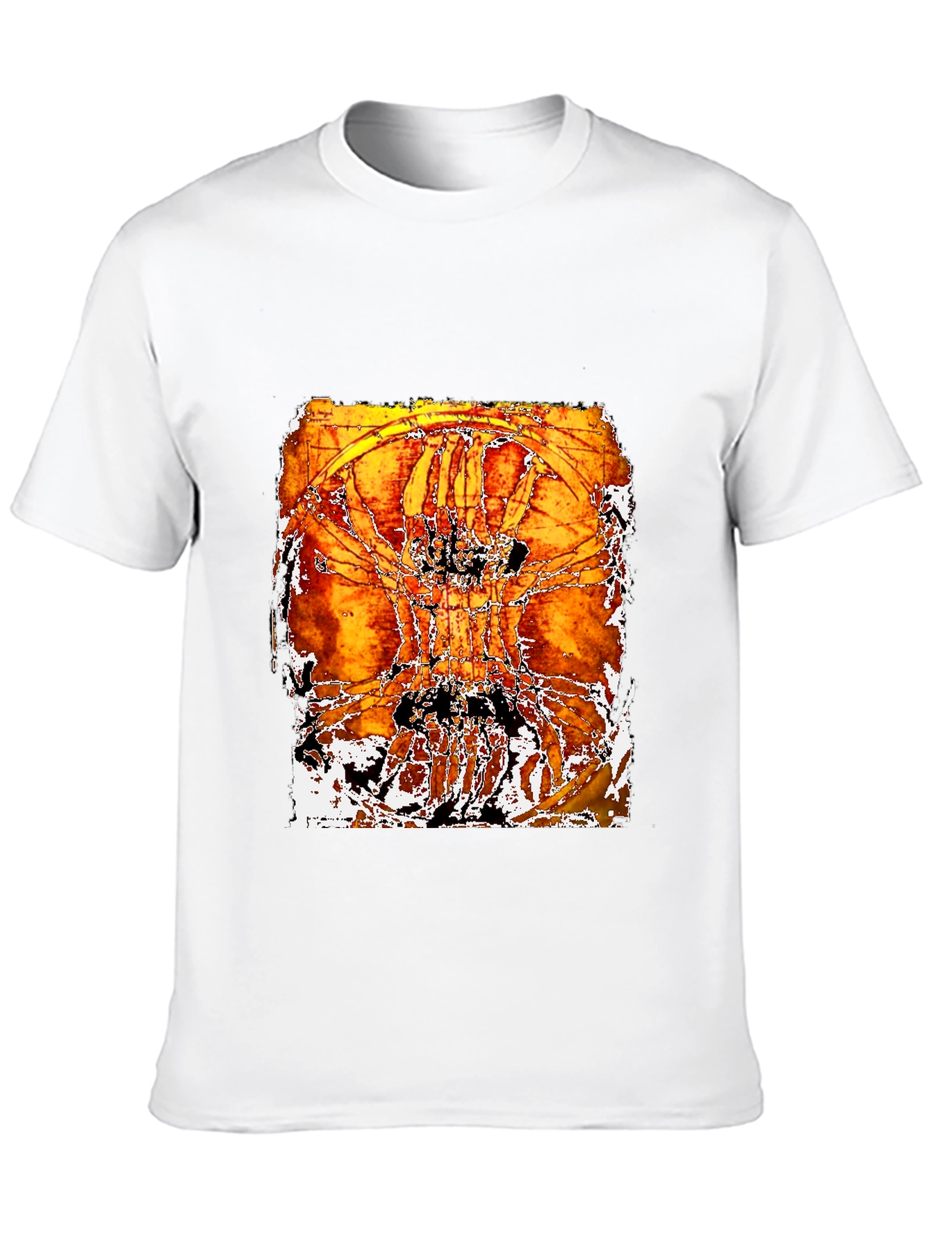 Abstract Art Print Black T-Shirt