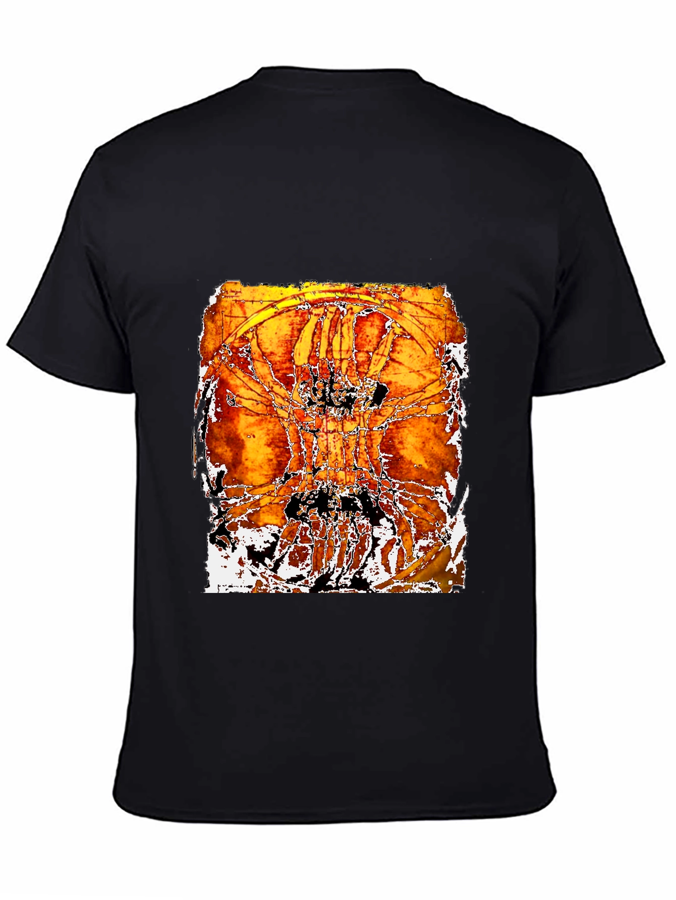 Abstract Art Print Black T-Shirt