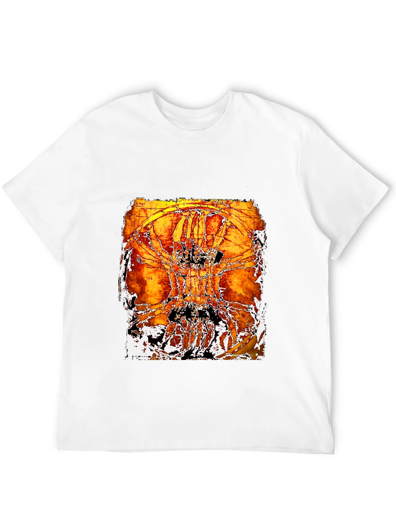 Abstract Art Print Black T-Shirt