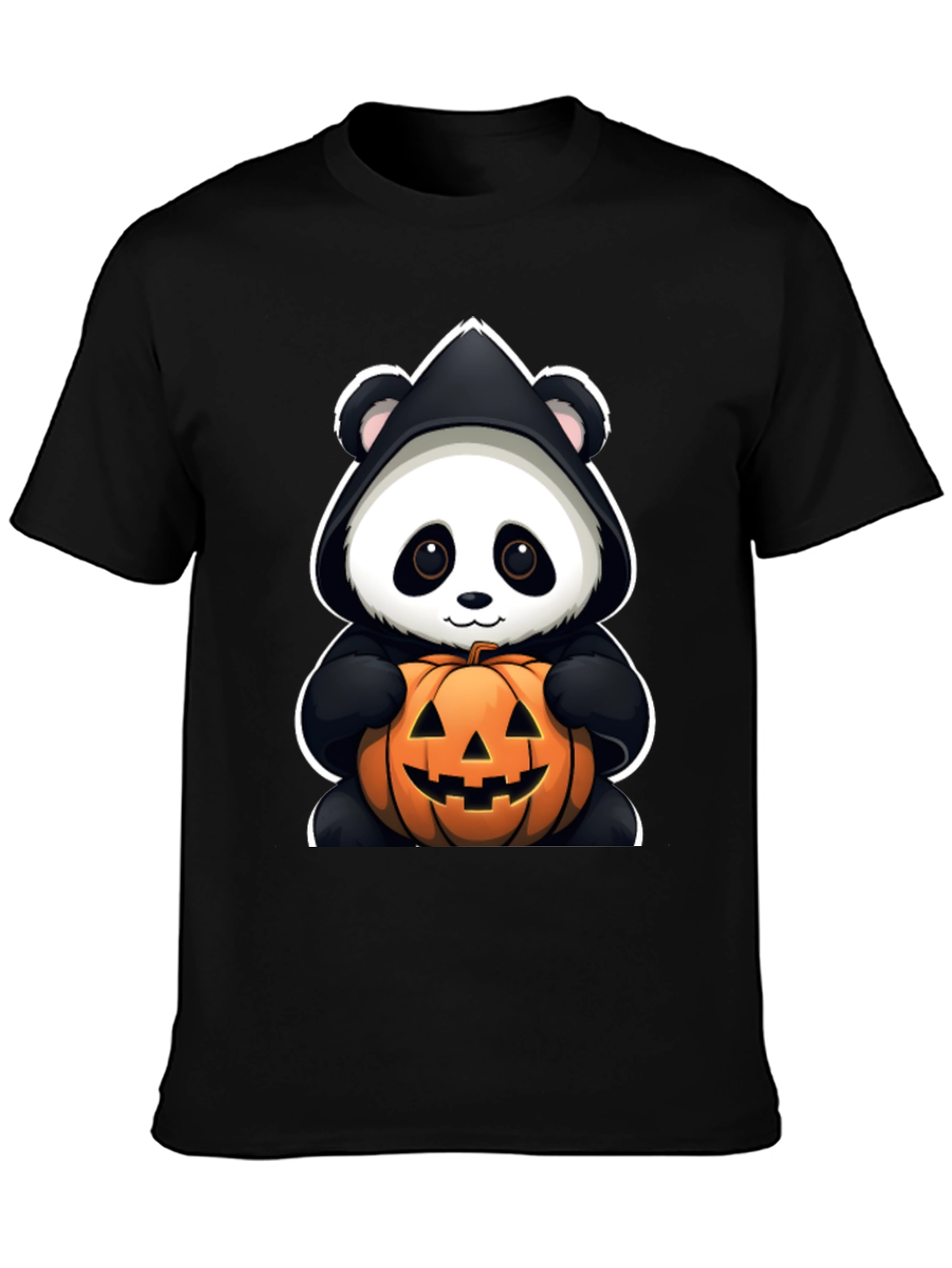 Panda Halloween Pumpkin T-Shirt