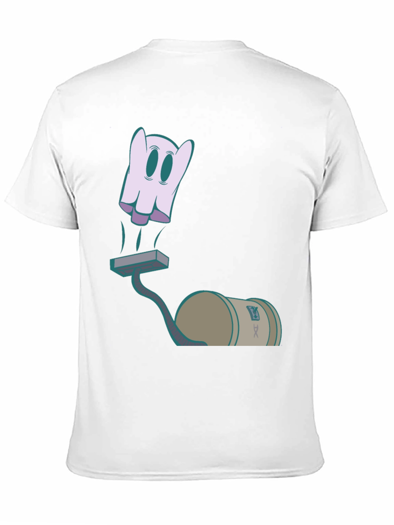 Ghost Vacuum Cartoon Graphic T-Shirt