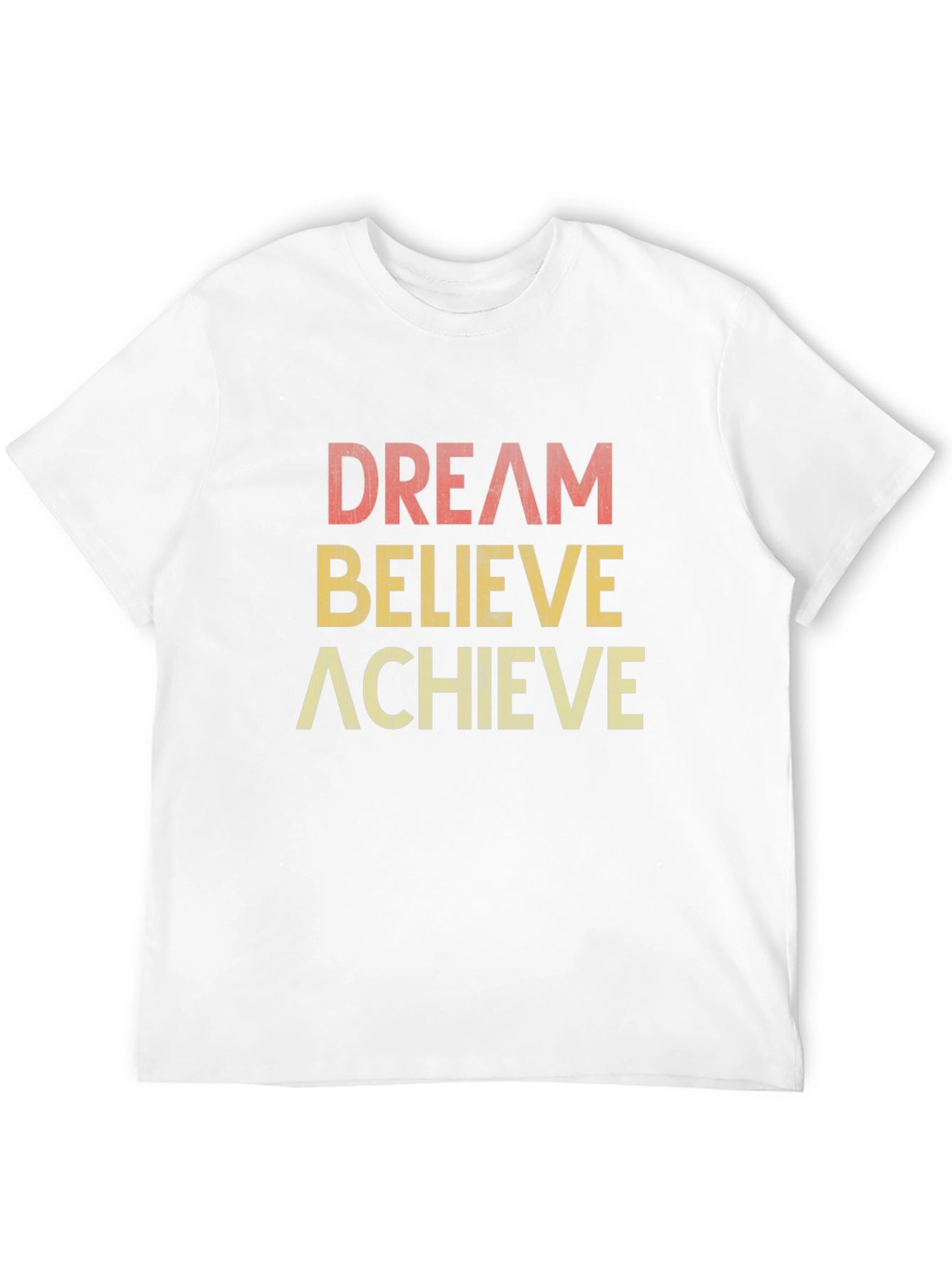 Dream Believe Achieve Retro Graphic T-Shirt