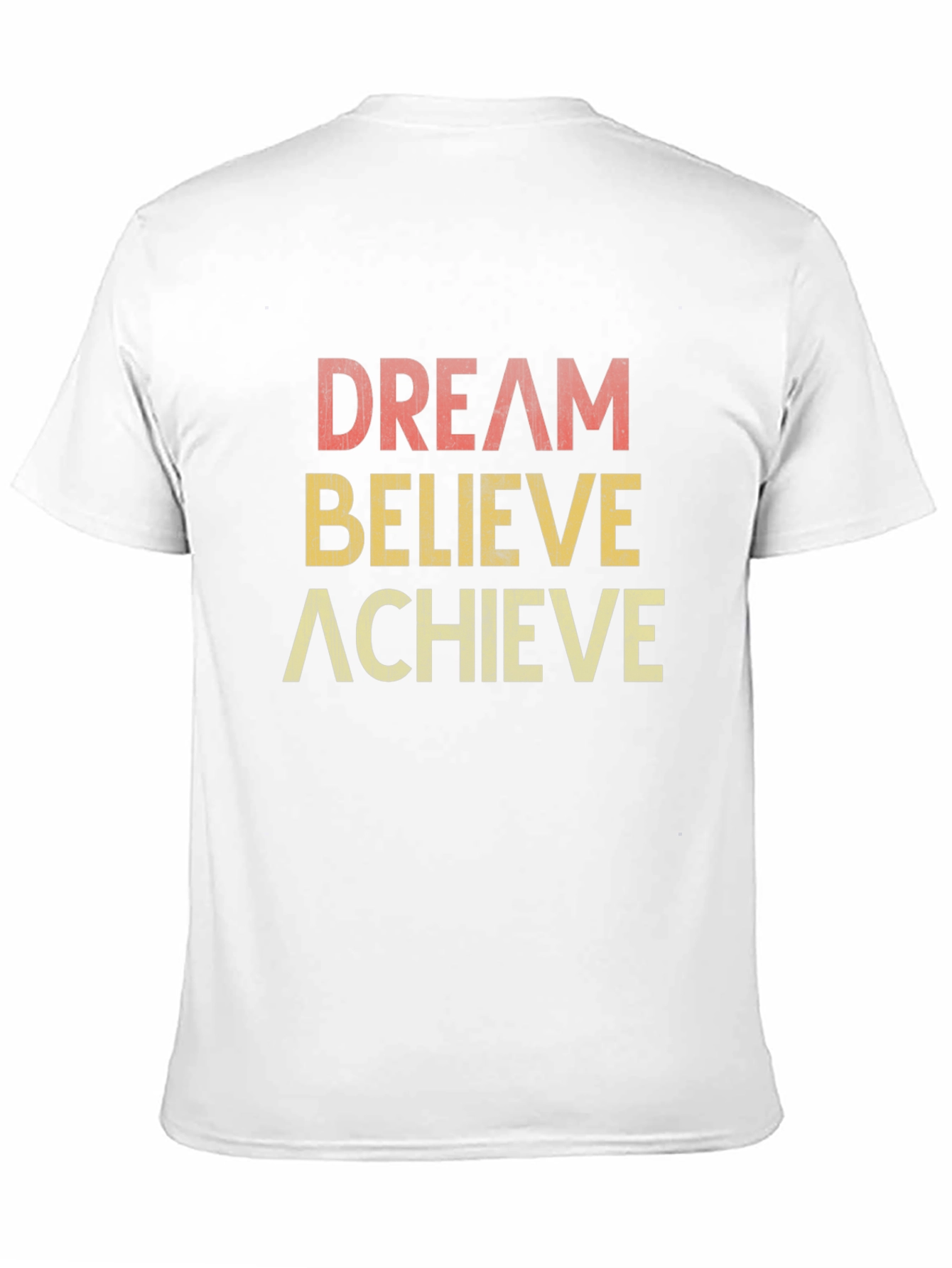 Dream Believe Achieve Retro Graphic T-Shirt