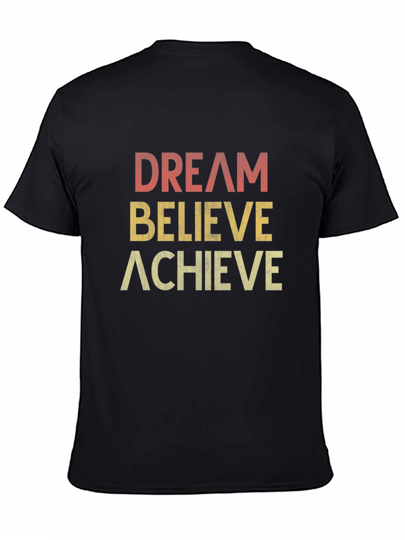 Dream Believe Achieve Retro Graphic T-Shirt