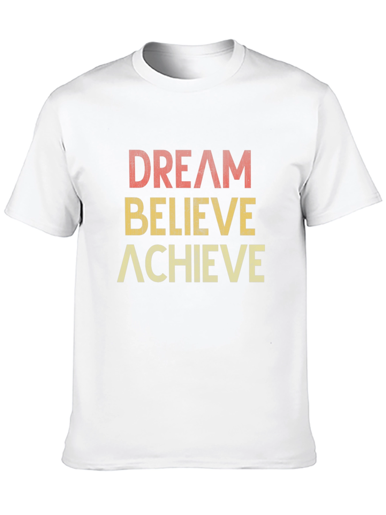 Dream Believe Achieve Retro Graphic T-Shirt