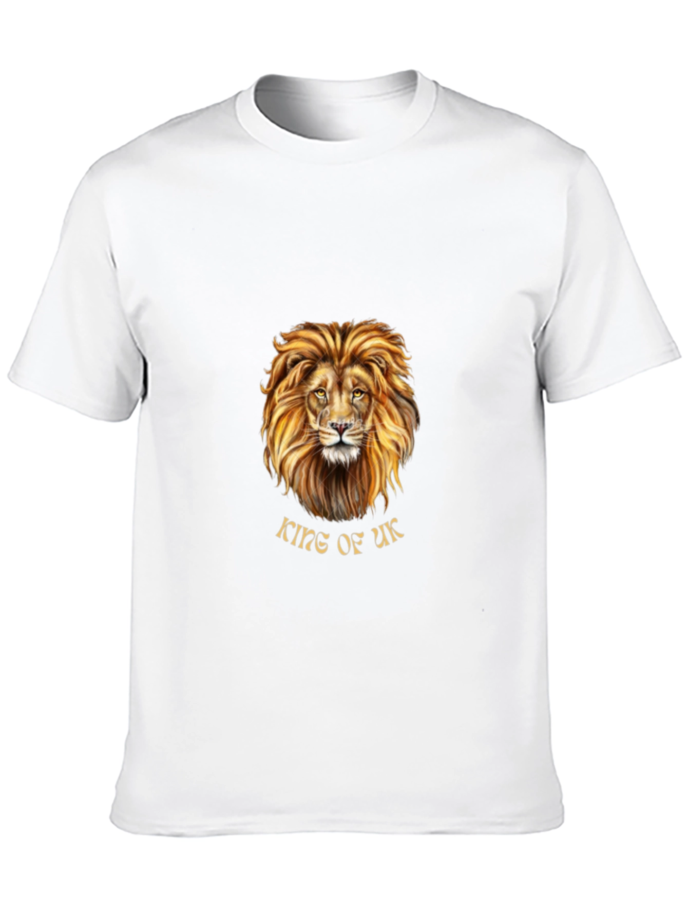 King of UK Lion Graphic T-Shirt - Black