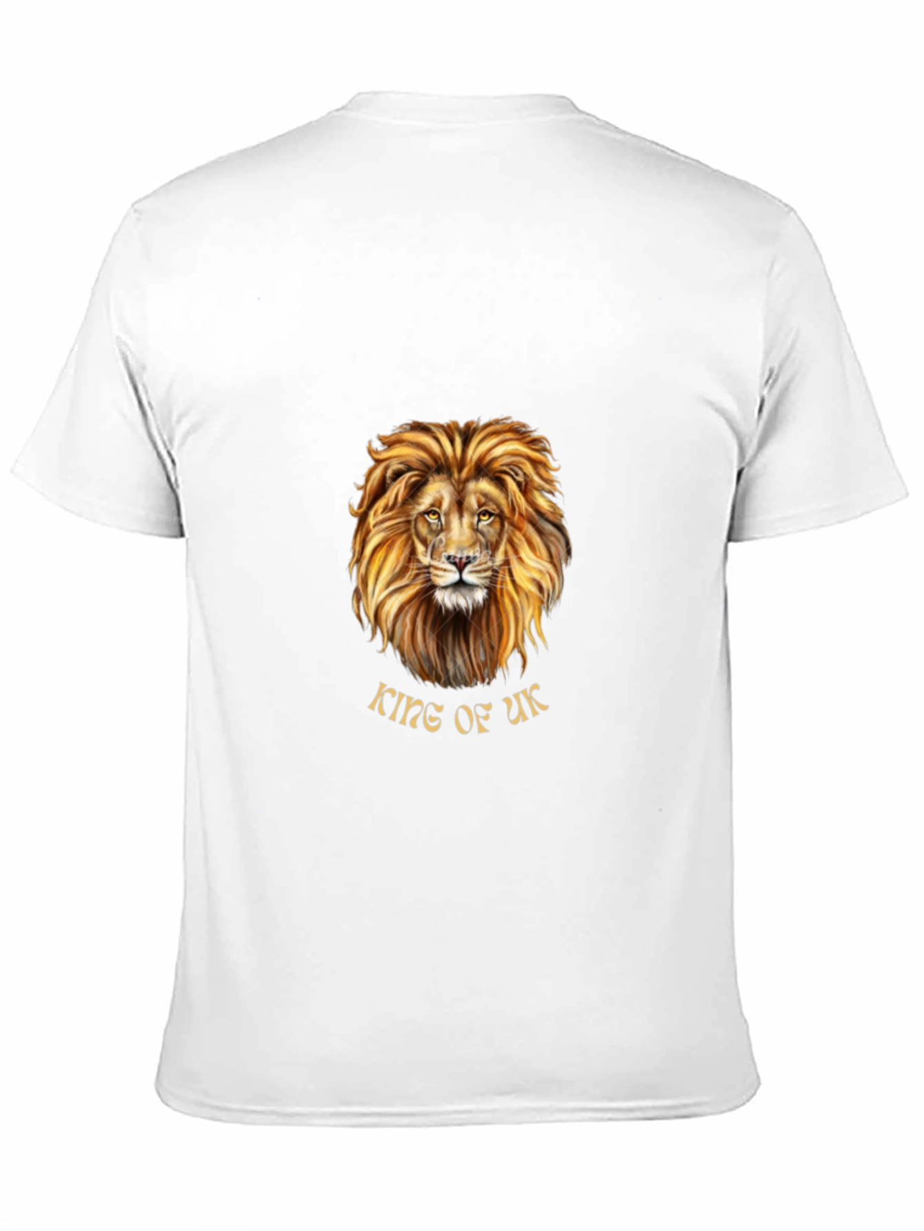 King of UK Lion Graphic T-Shirt - Black