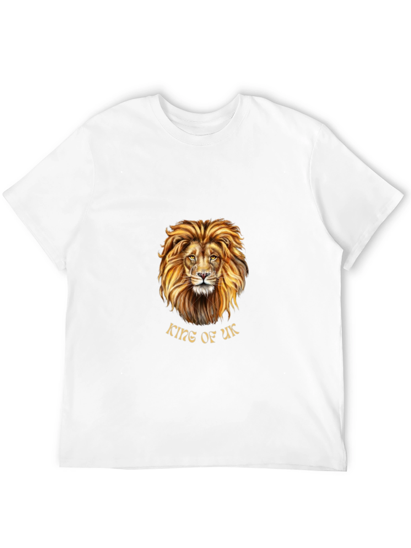King of UK Lion Graphic T-Shirt - Black