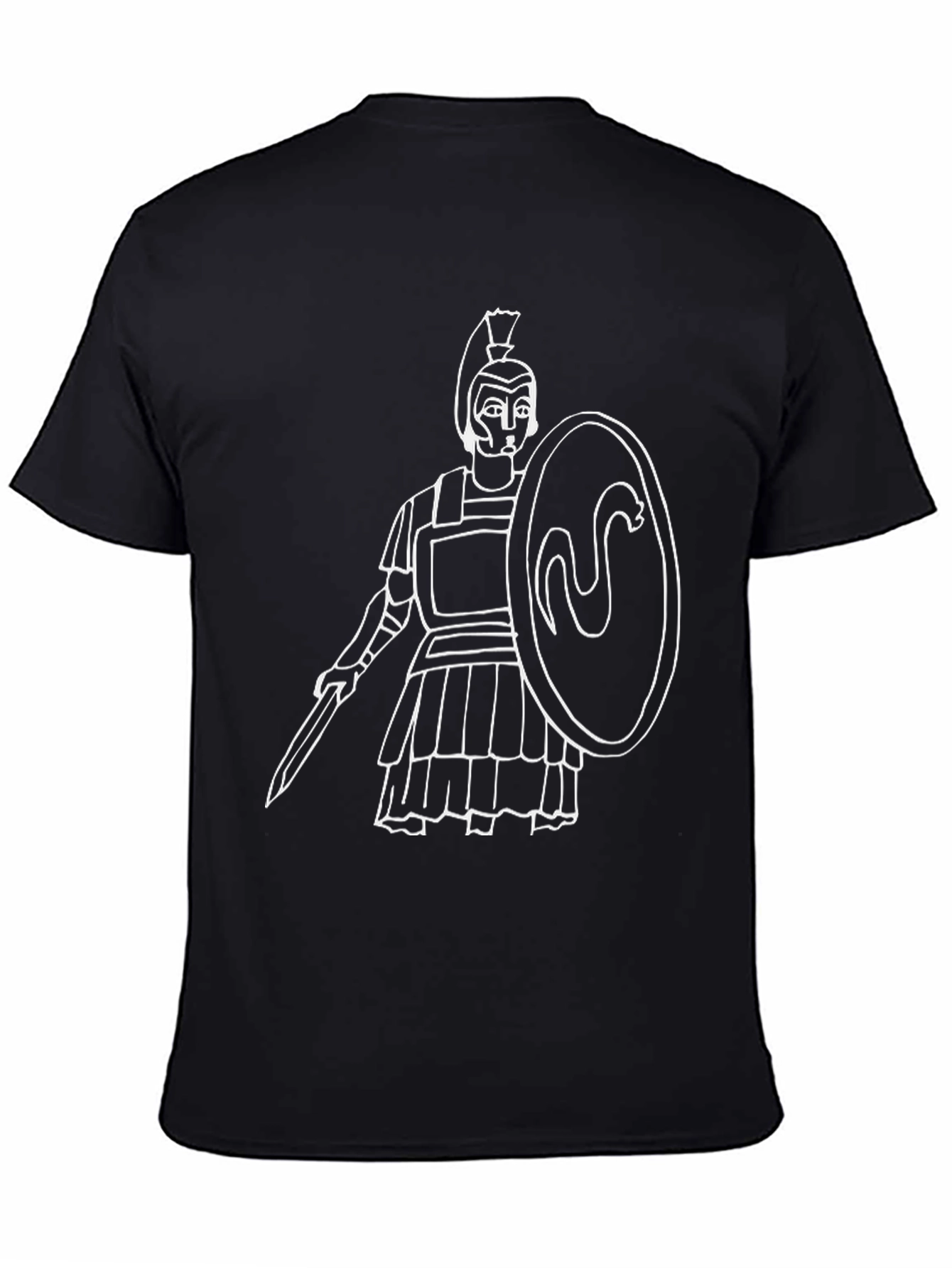 Warrior Graphic T-Shirt - Black