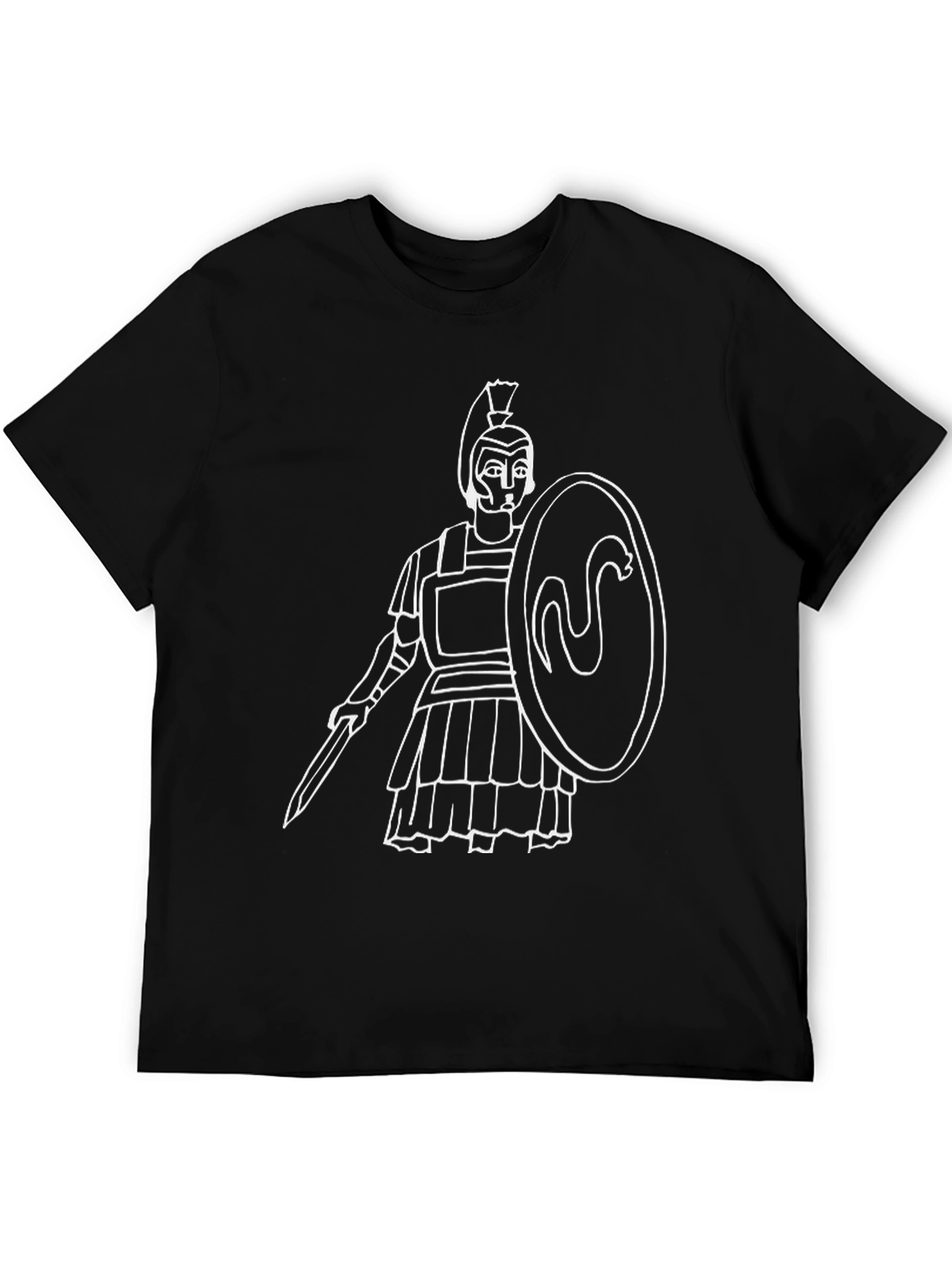 Warrior Graphic T-Shirt - Black