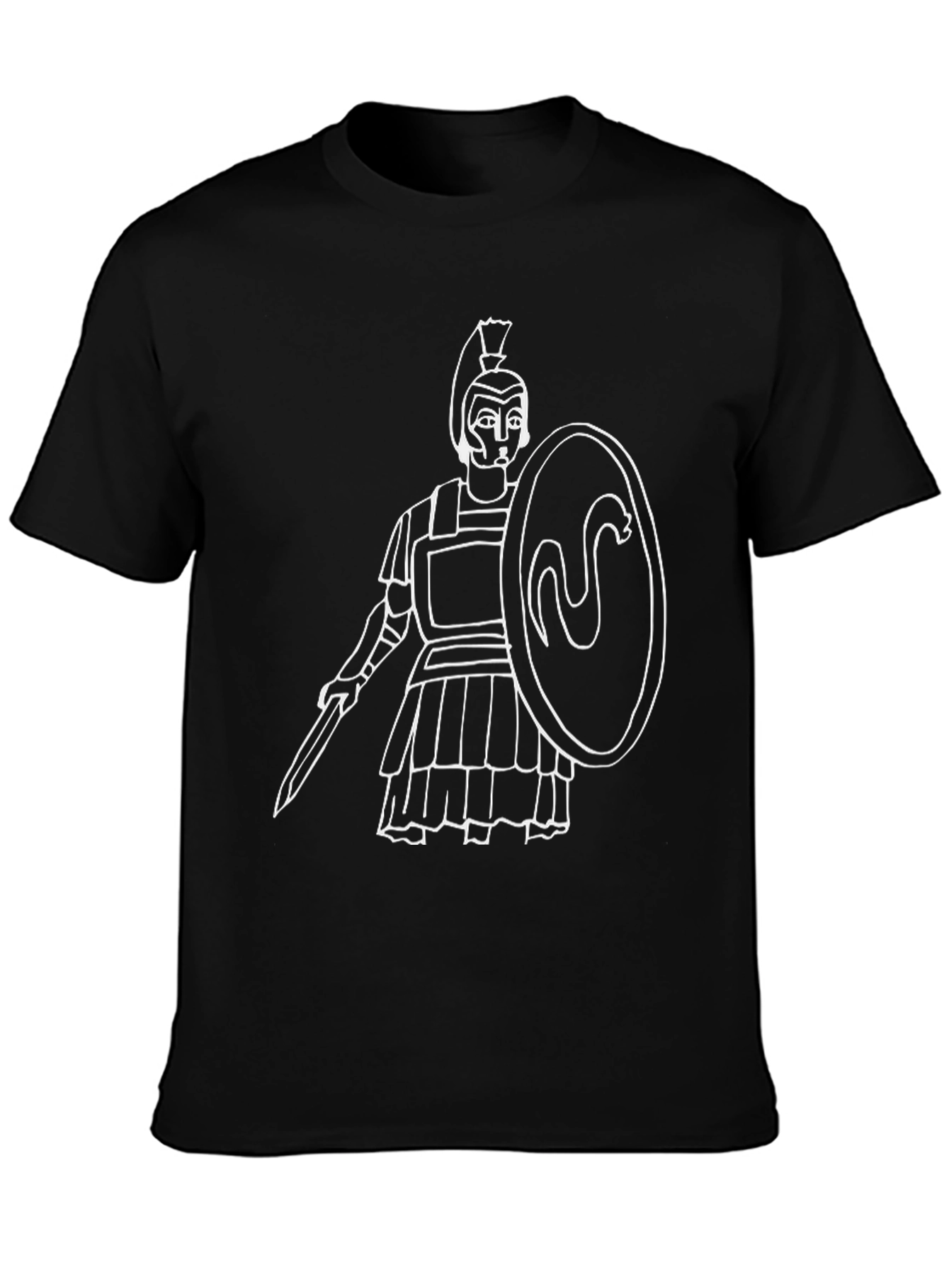 Warrior Graphic T-Shirt - Black