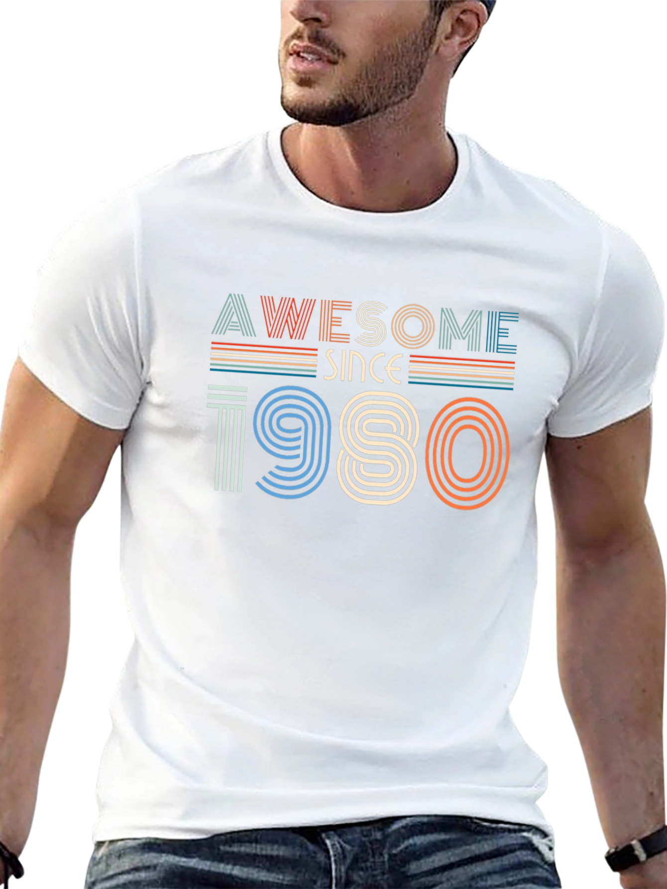 Awesome Since 1980 Graphic T-Shirt