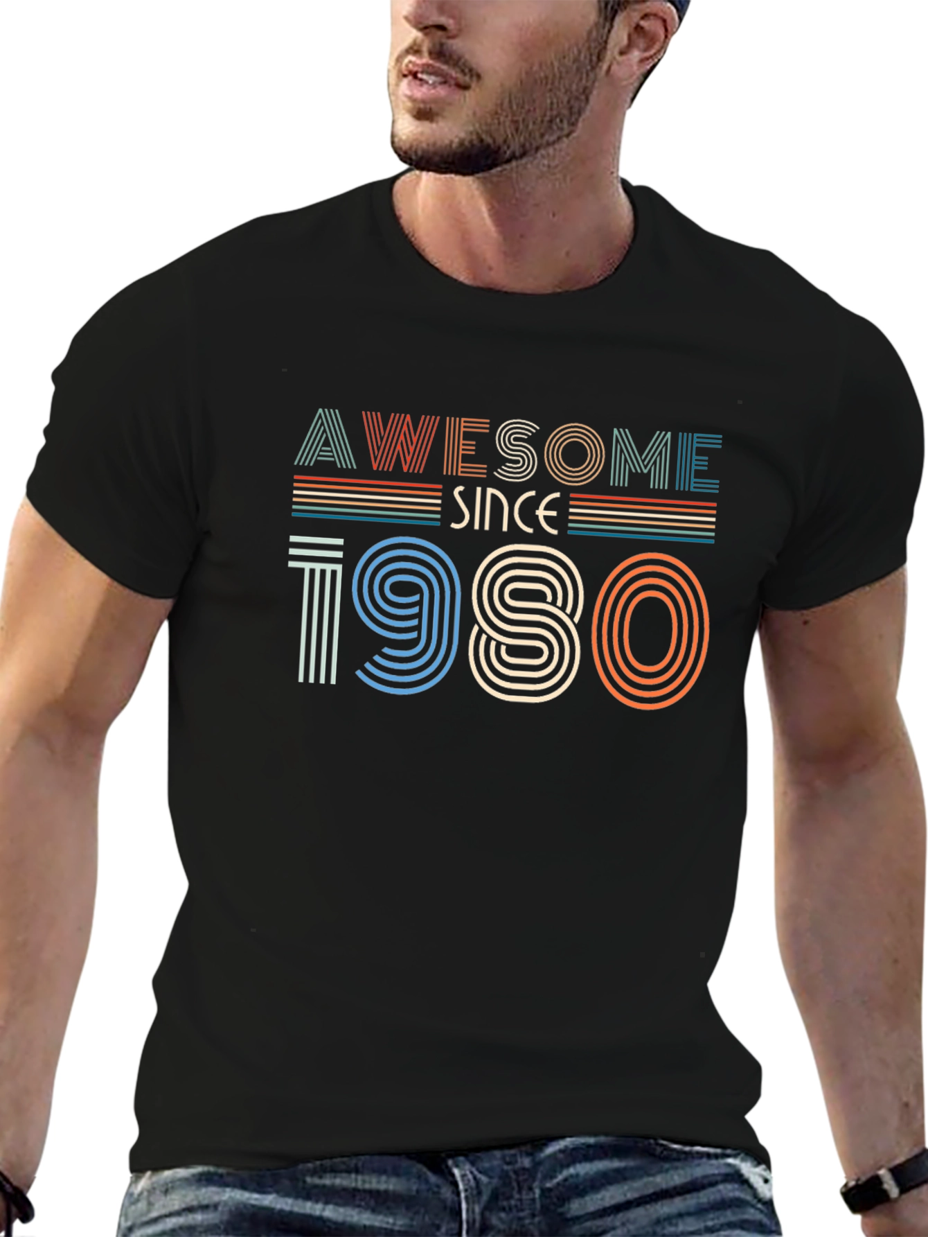 Awesome Since 1980 Graphic T-Shirt