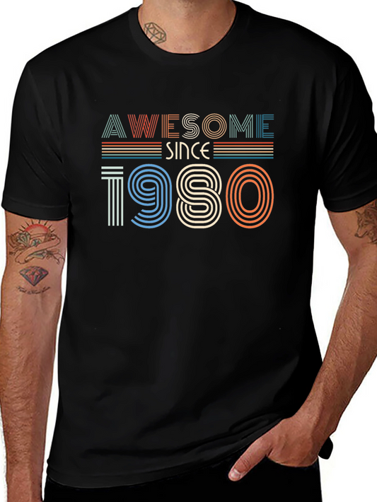Awesome Since 1980 Graphic T-Shirt