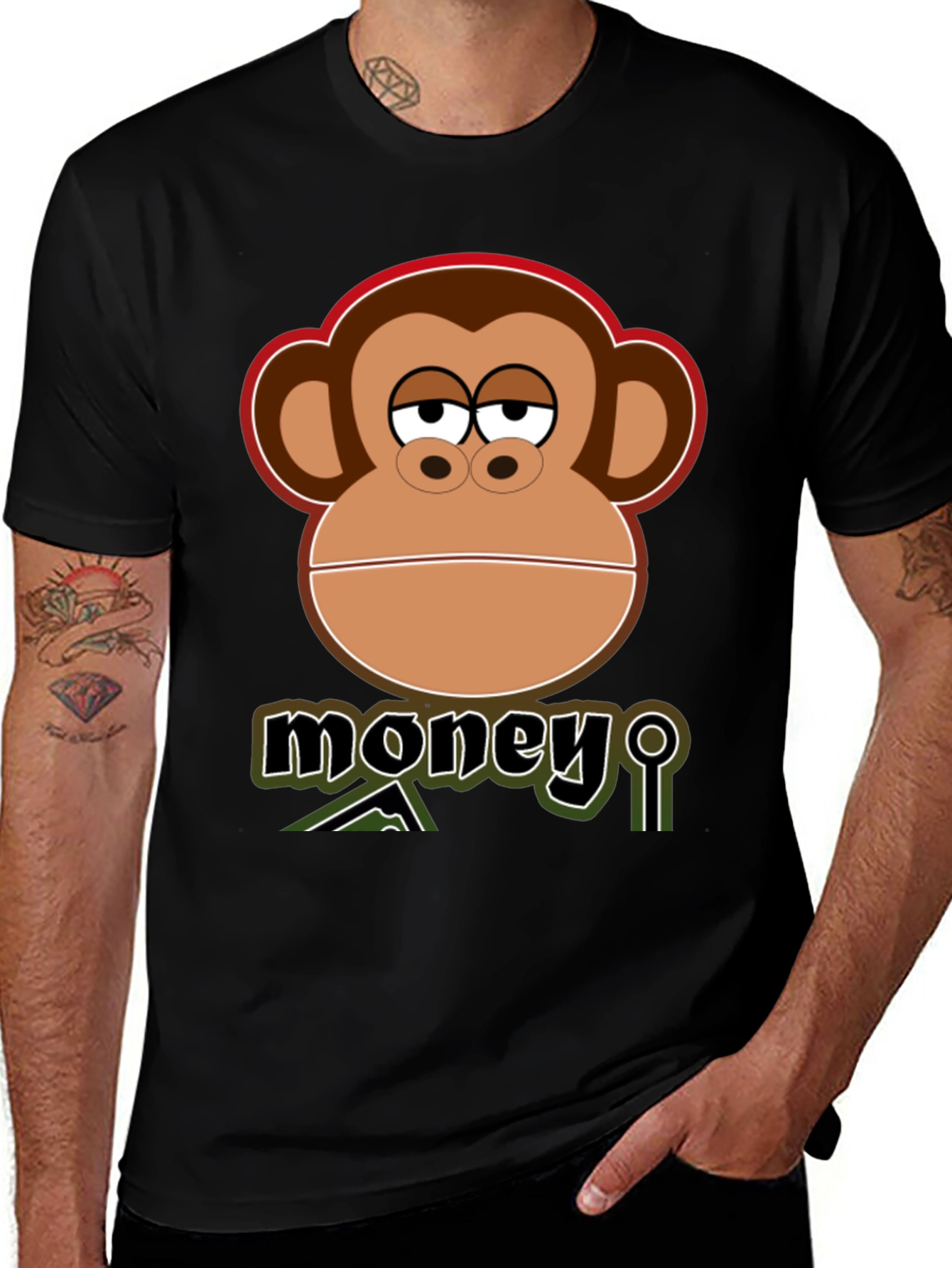 Money Monkey Graphic T-Shirt - Cool Design