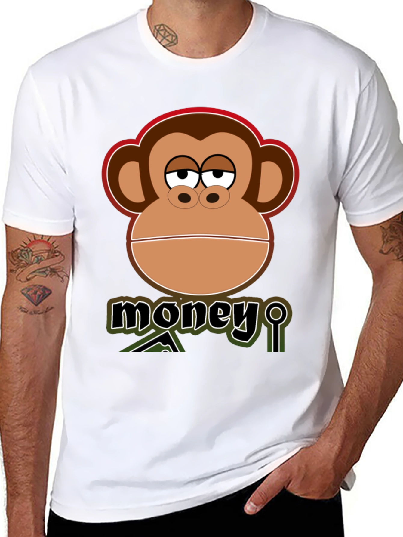 Money Monkey Graphic T-Shirt - Cool Design