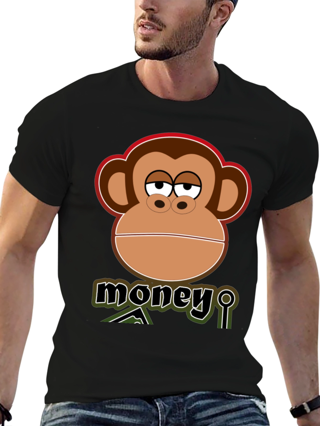Money Monkey Graphic T-Shirt - Cool Design