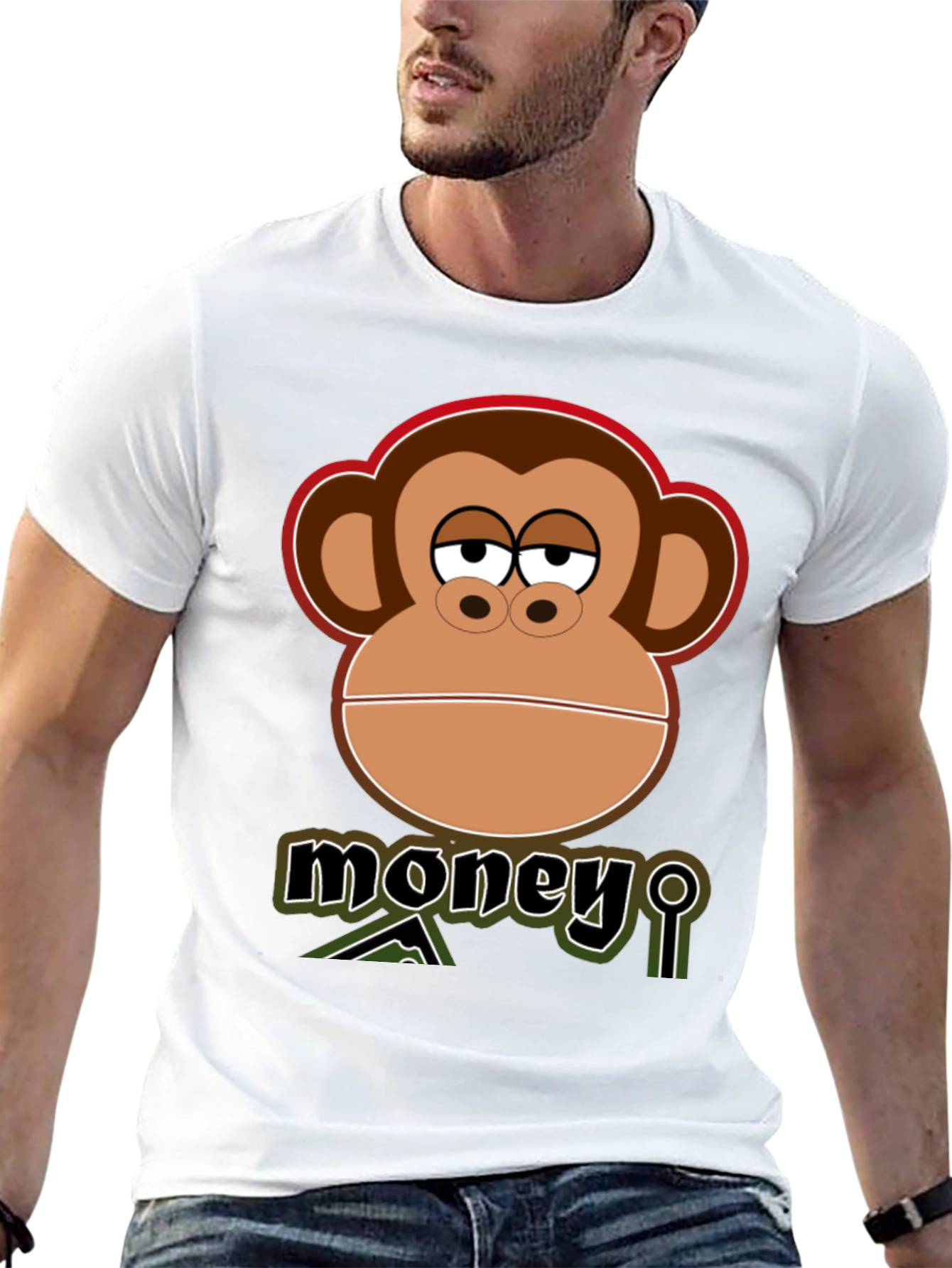 Money Monkey Graphic T-Shirt - Cool Design