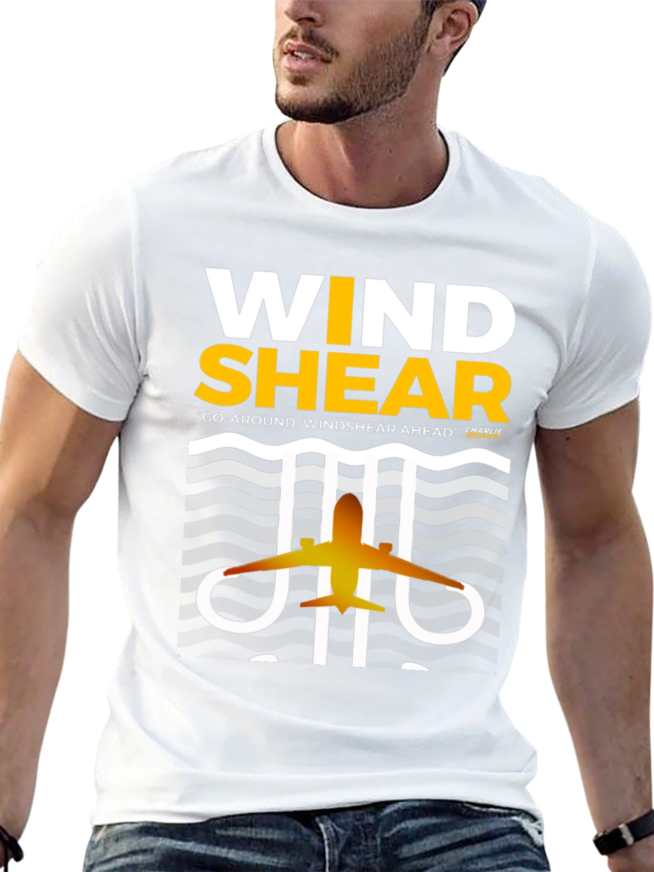 Wind Shear Airplane Graphic Tee