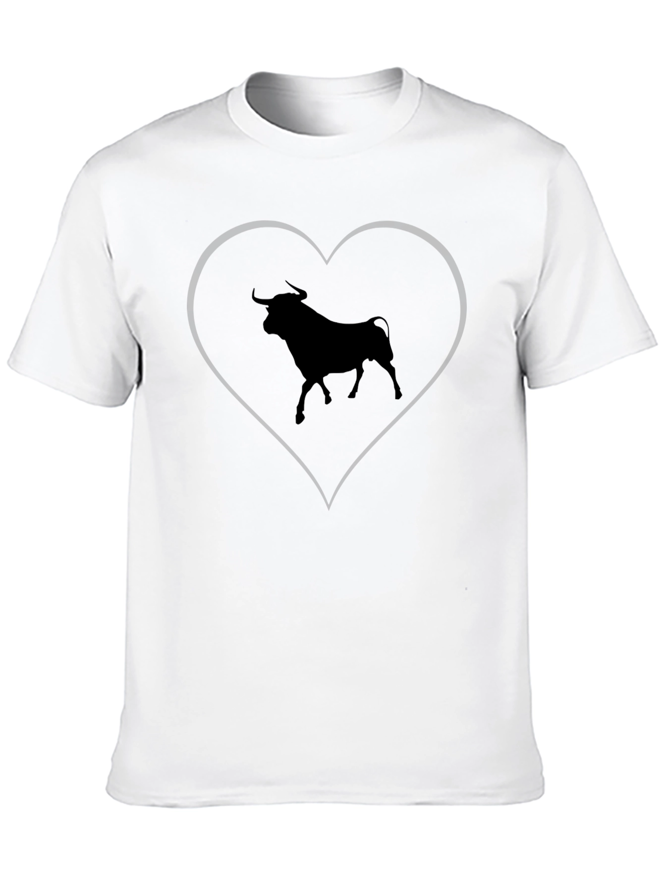 Bull Heart Graphic T-Shirt - Black