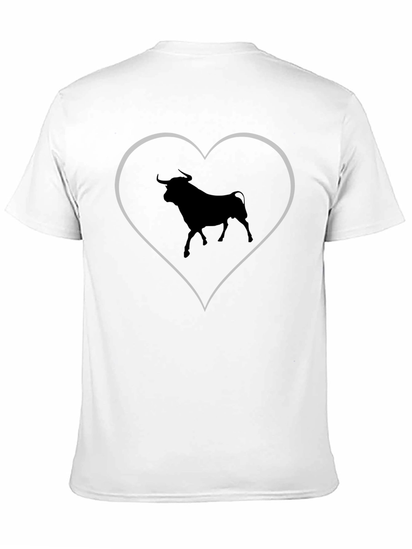 Bull Heart Graphic T-Shirt - Black