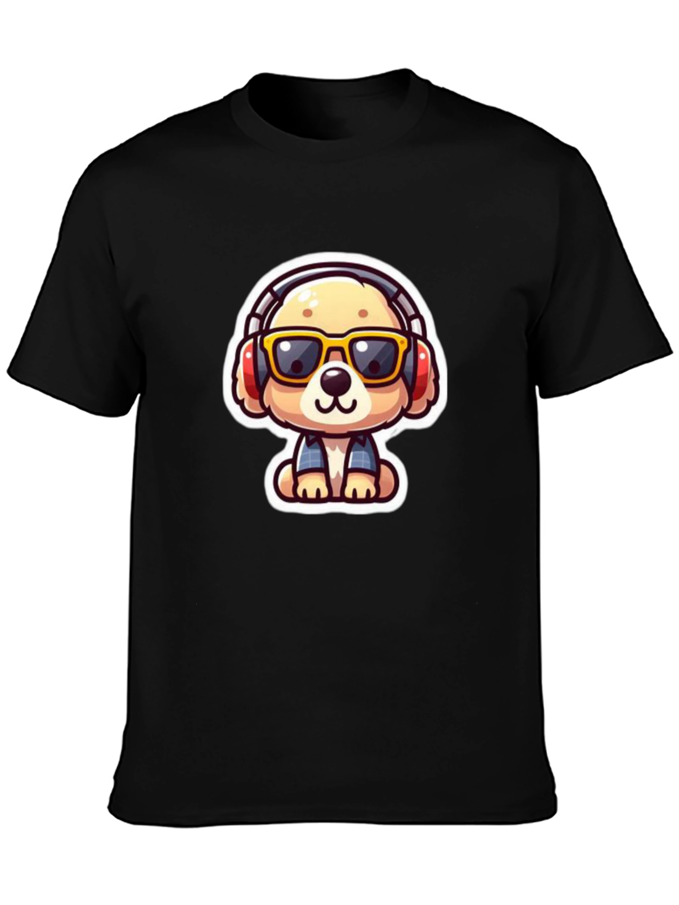 Dog DJ Black T-Shirt