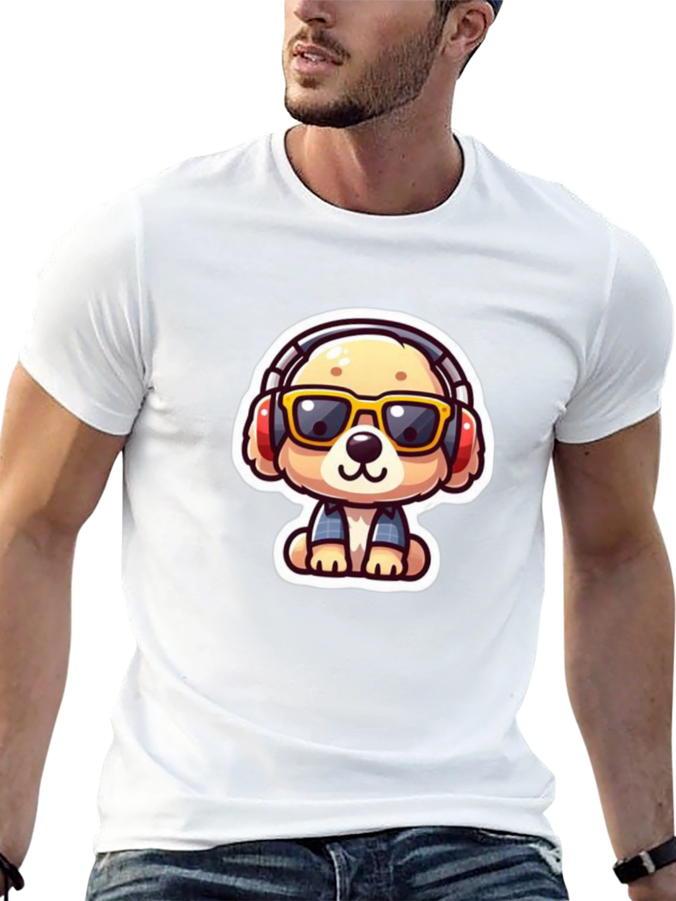 Dog DJ Black T-Shirt