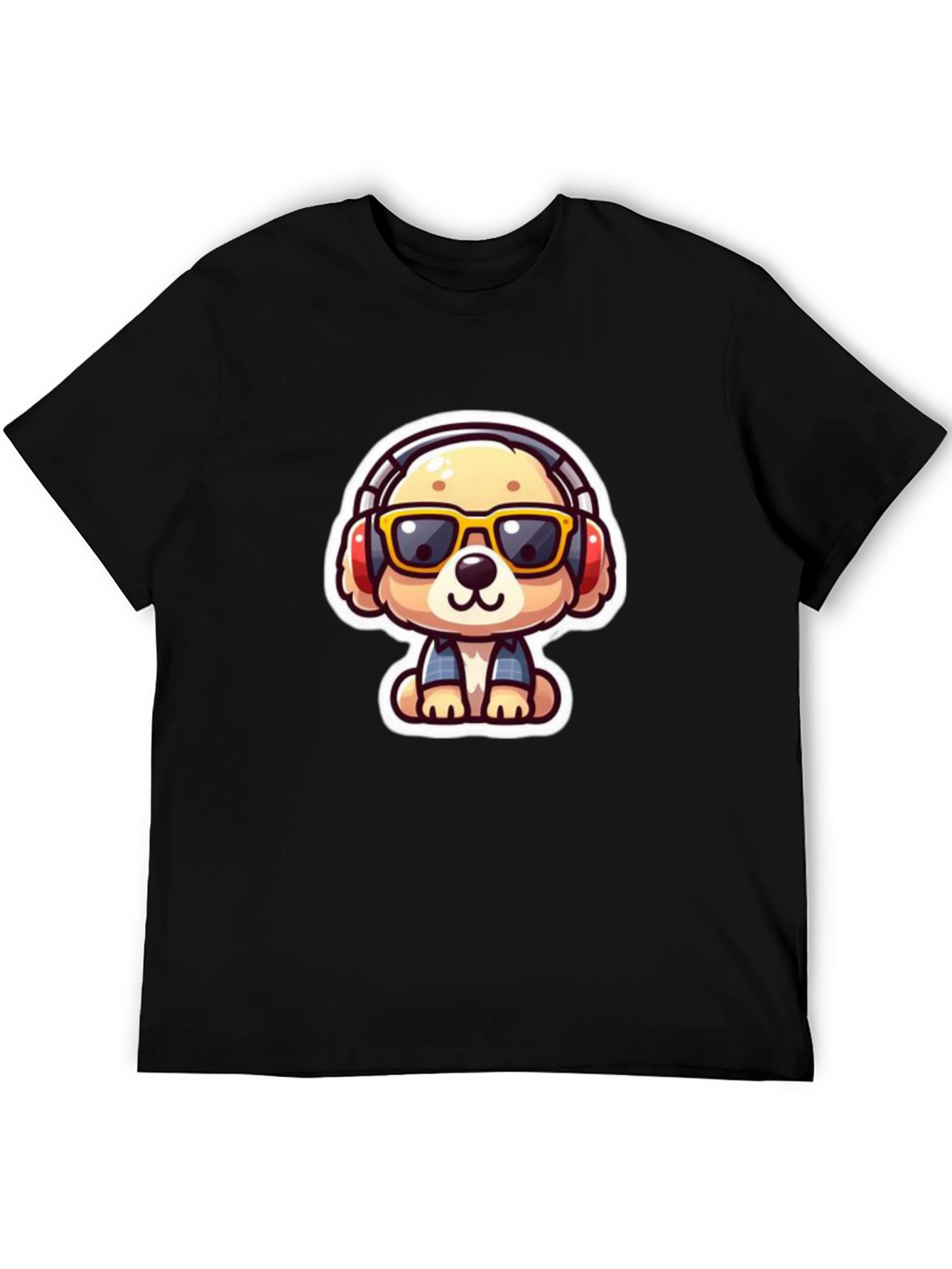 Dog DJ Black T-Shirt