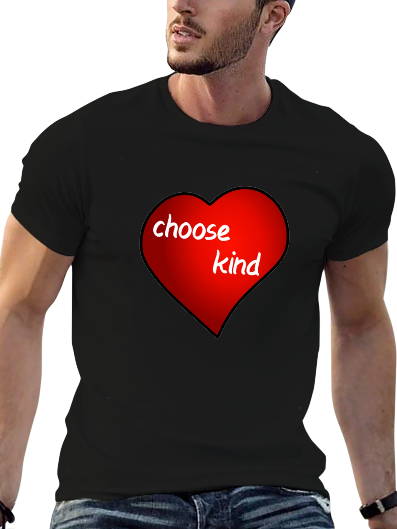 Choose Kind Heart T-Shirt - Spread Positivity