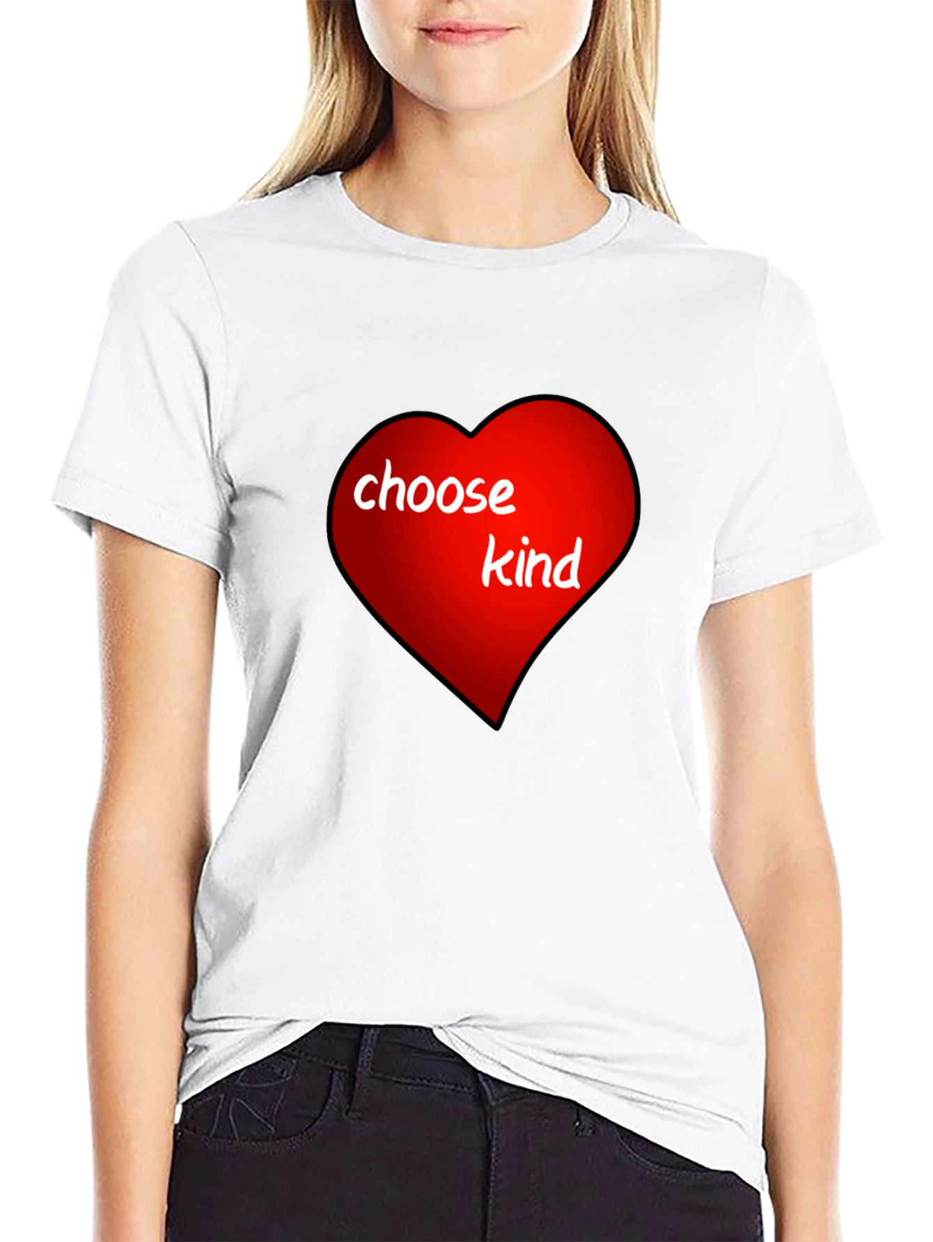 Choose Kind Heart T-Shirt - Spread Positivity