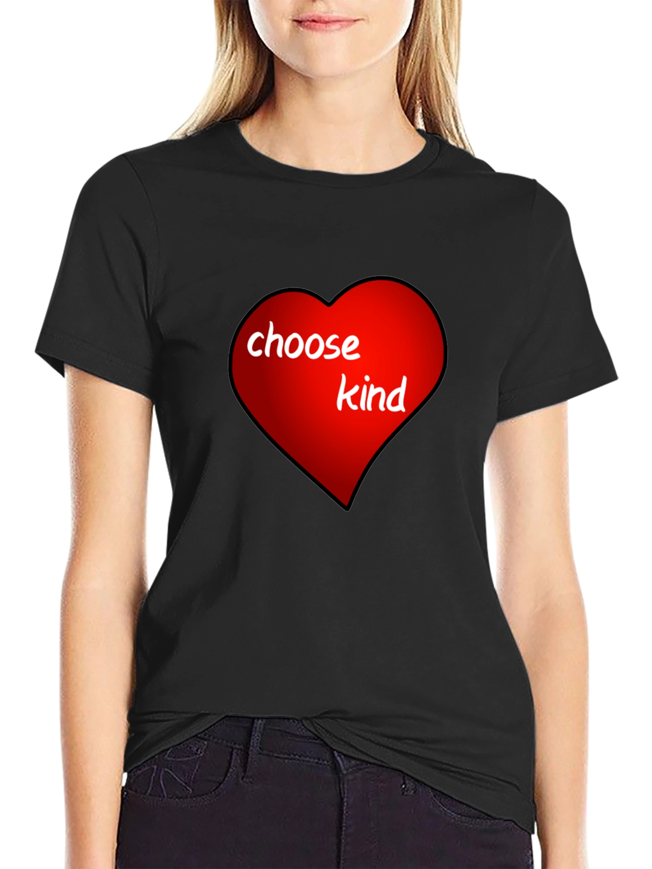 Choose Kind Heart T-Shirt - Spread Positivity