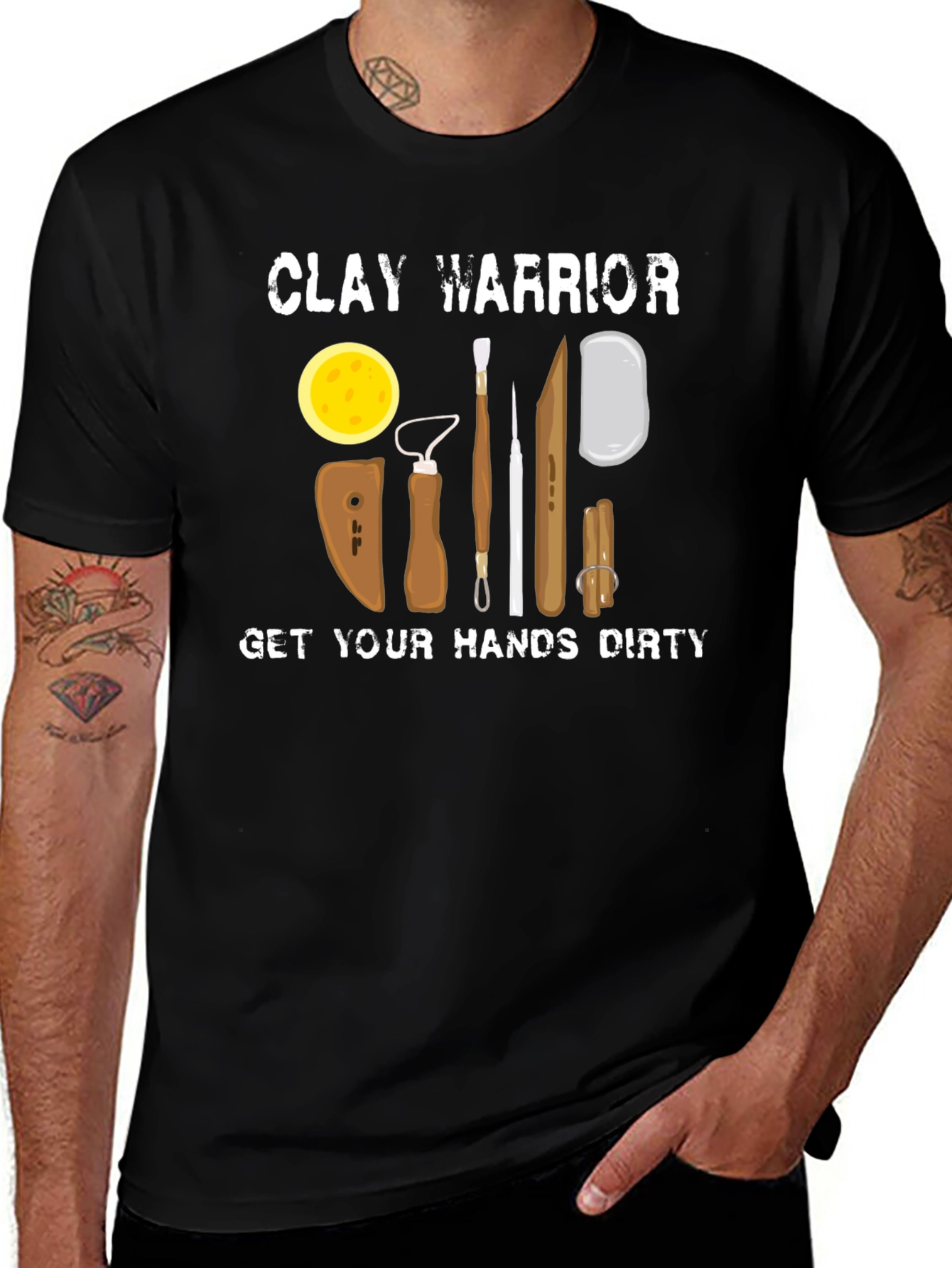 Clay Warrior T-Shirt Pottery Lover Gift