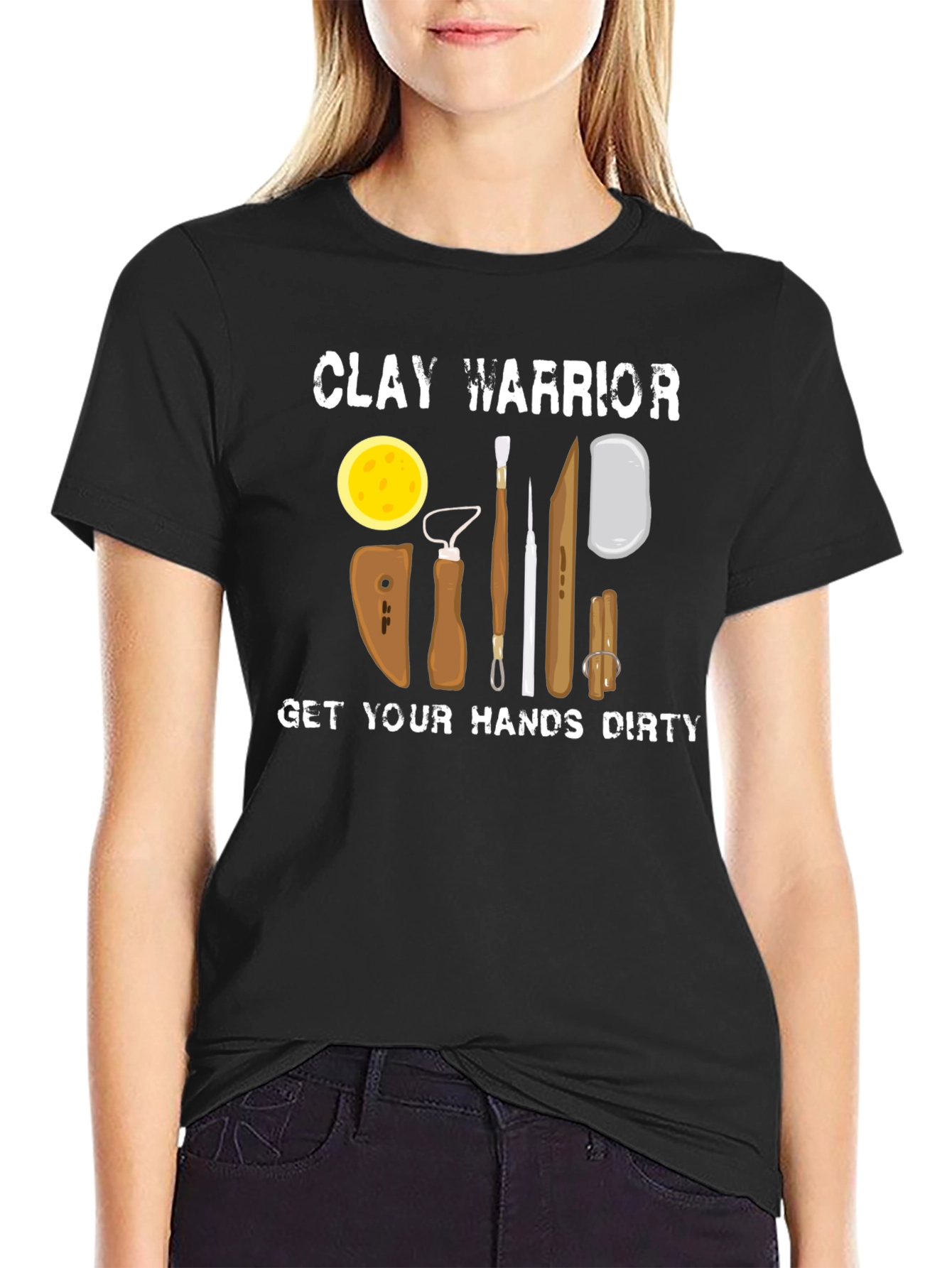 Clay Warrior T-Shirt Pottery Lover Gift