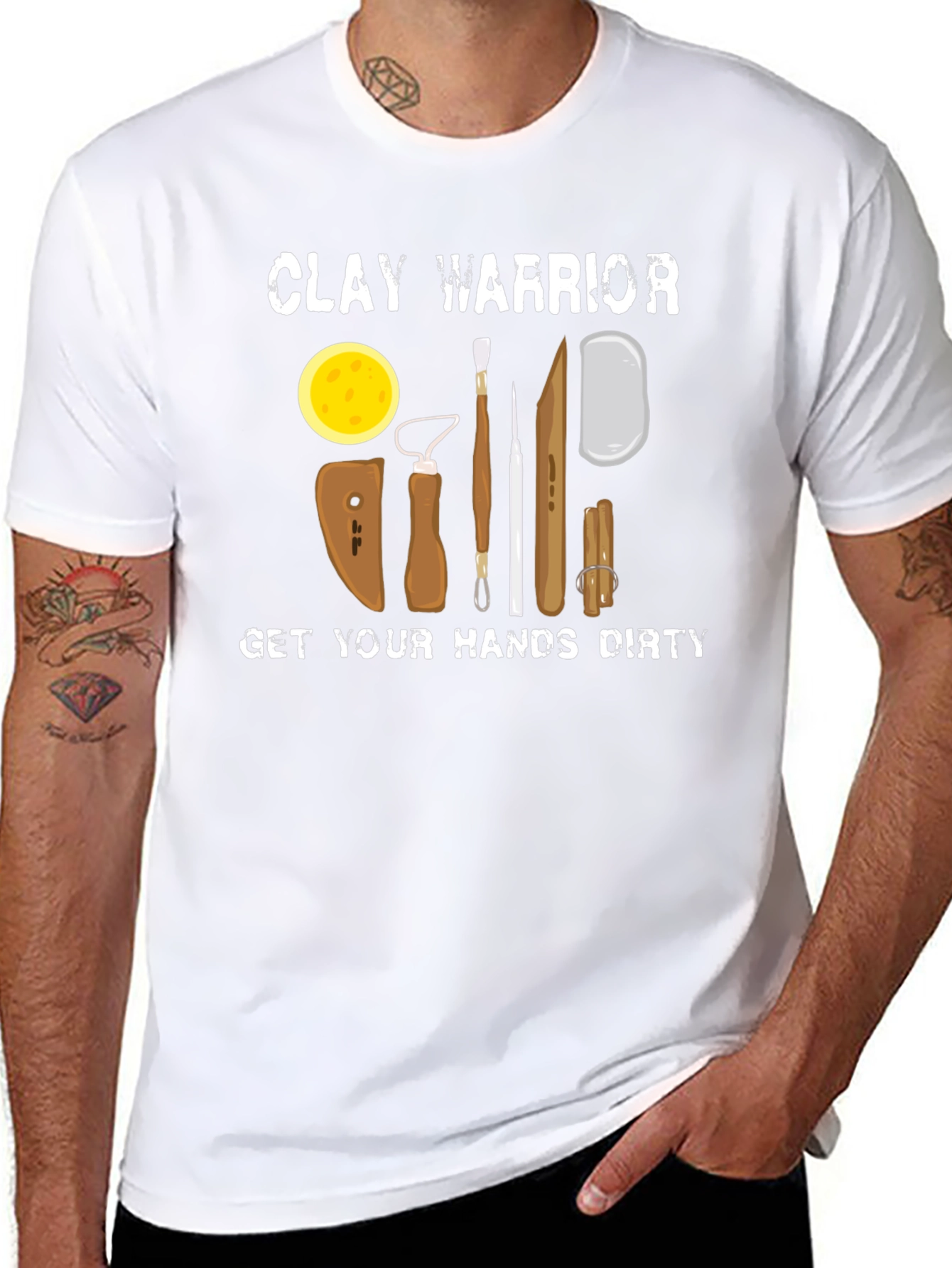 Clay Warrior T-Shirt Pottery Lover Gift