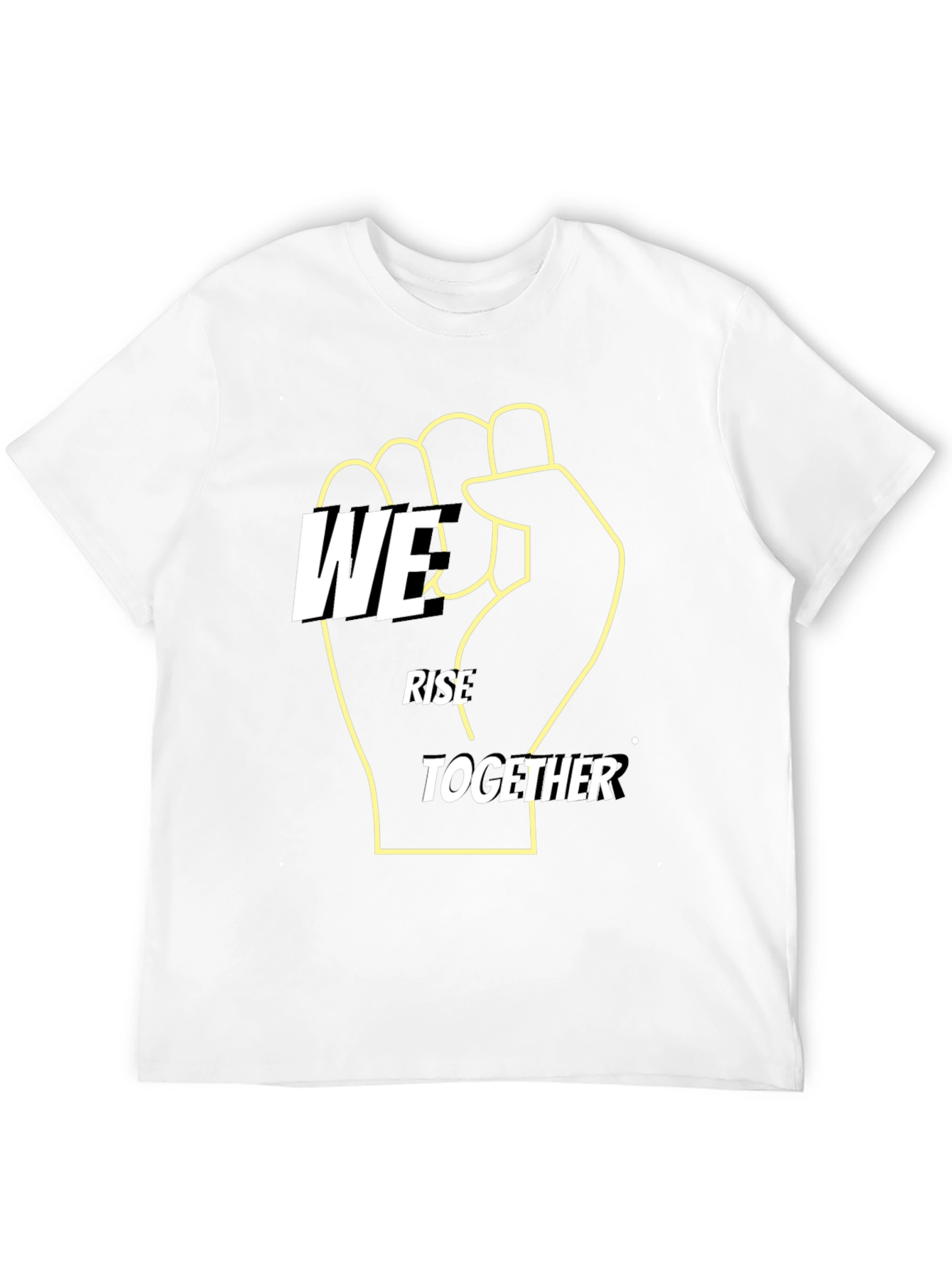 We Rise Together Graphic Tee - Black