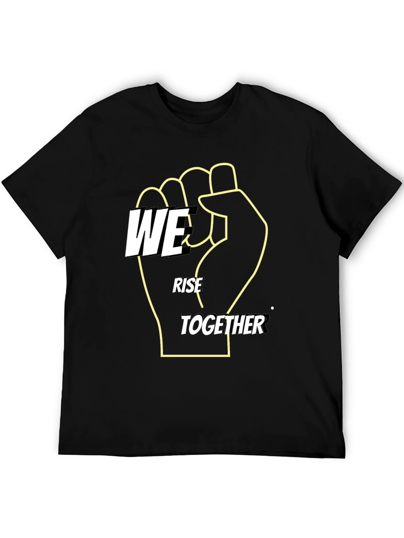 We Rise Together Graphic Tee - Black