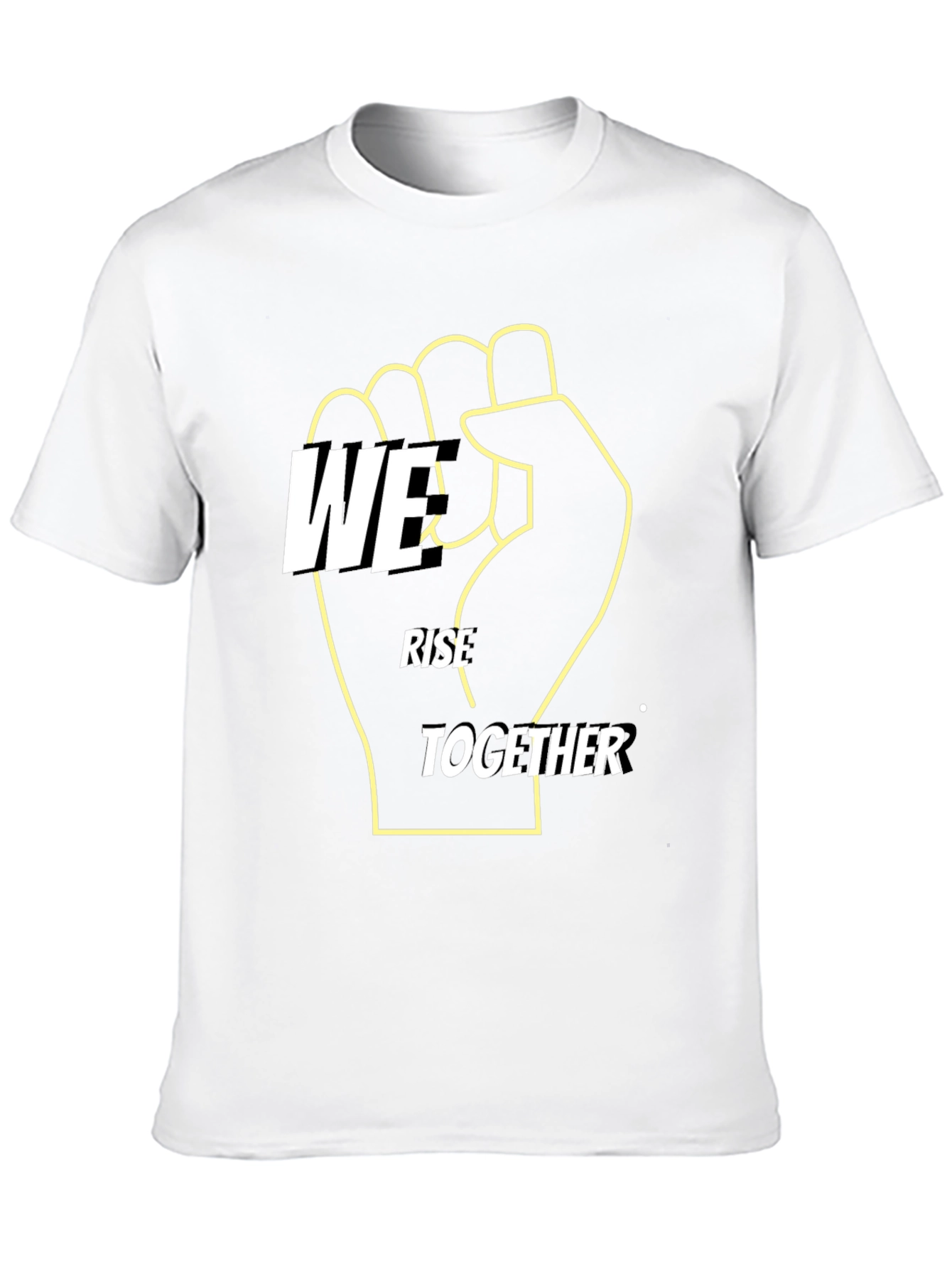 We Rise Together Graphic Tee - Black