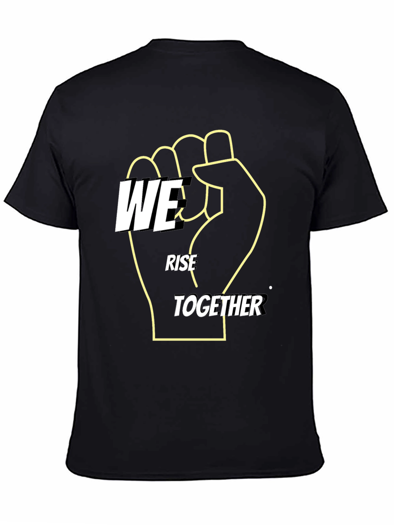 We Rise Together Graphic Tee - Black