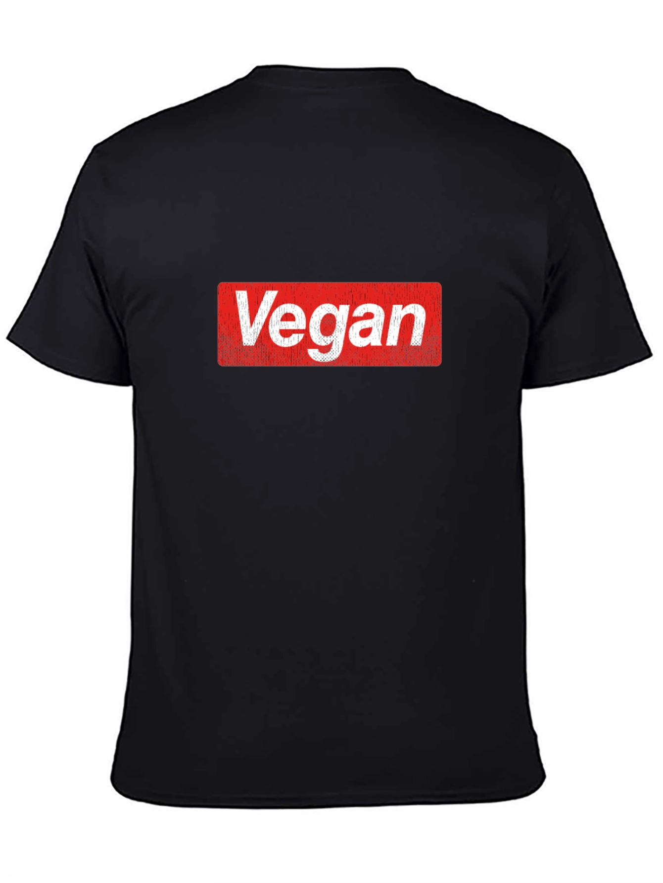 Vegan T-Shirt: Bold Red Box Logo Tee