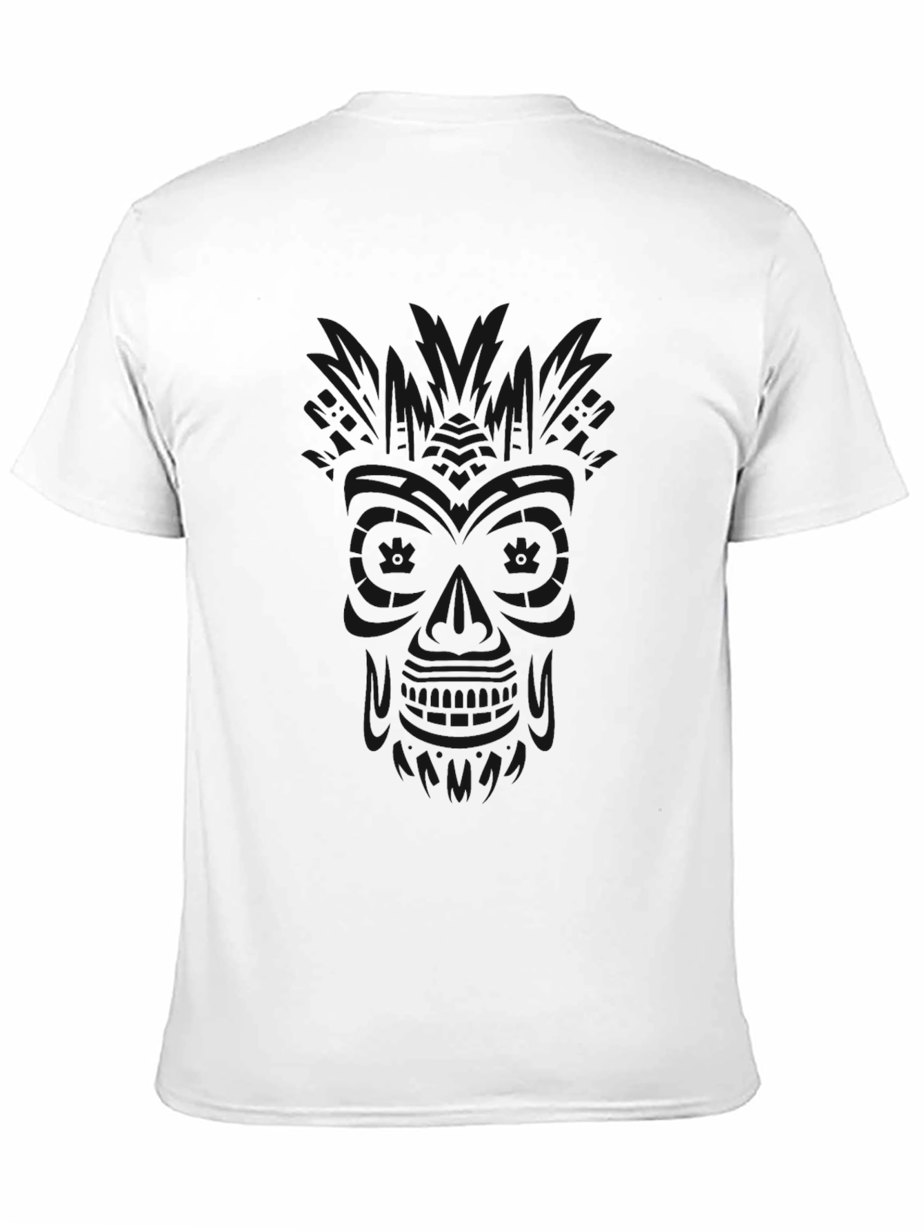 Mens Solid Black Crew Neck Short Sleeve T-Shirt