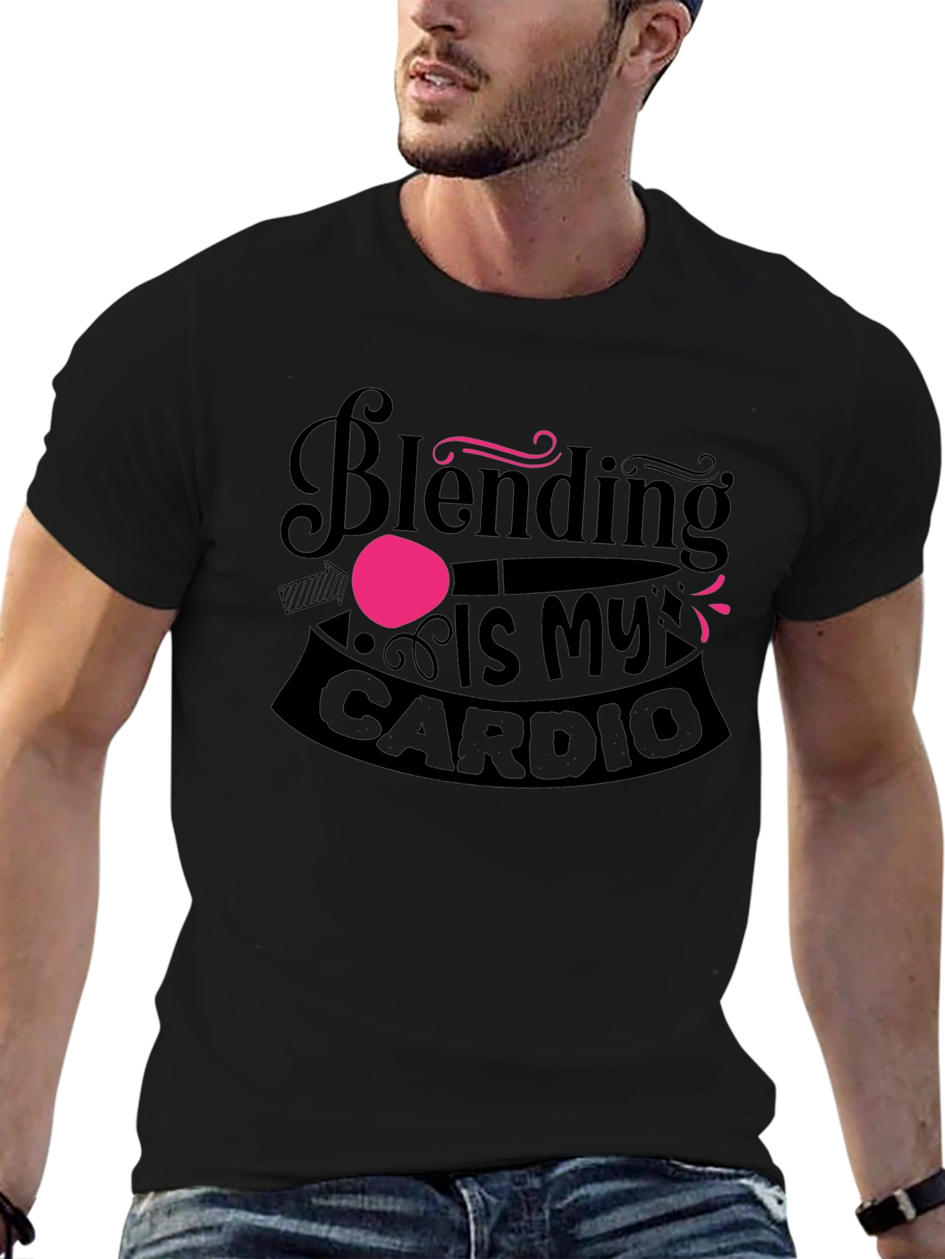 Blending Is My Cardio Funny Workout T-Shirt