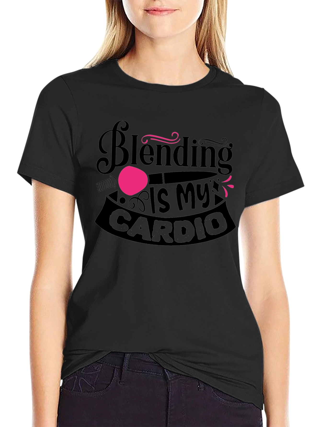 Blending Is My Cardio Funny Workout T-Shirt