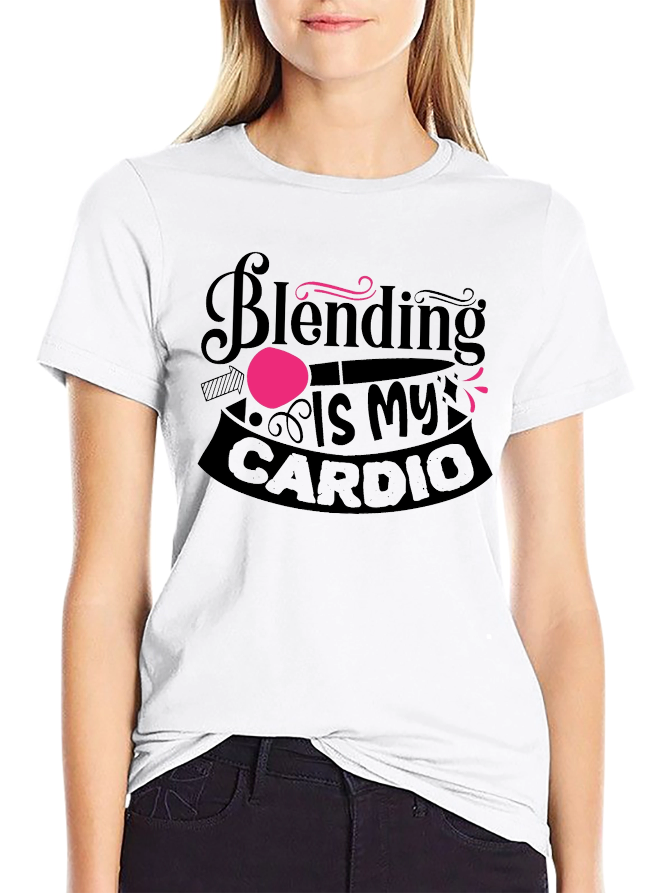 Blending Is My Cardio Funny Workout T-Shirt